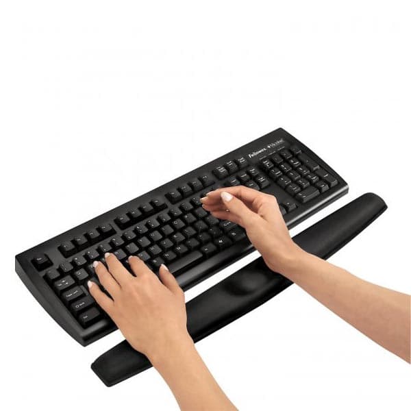 

Dywanik klawiatura, ergonomiczna, czarna, piana, Fellowes