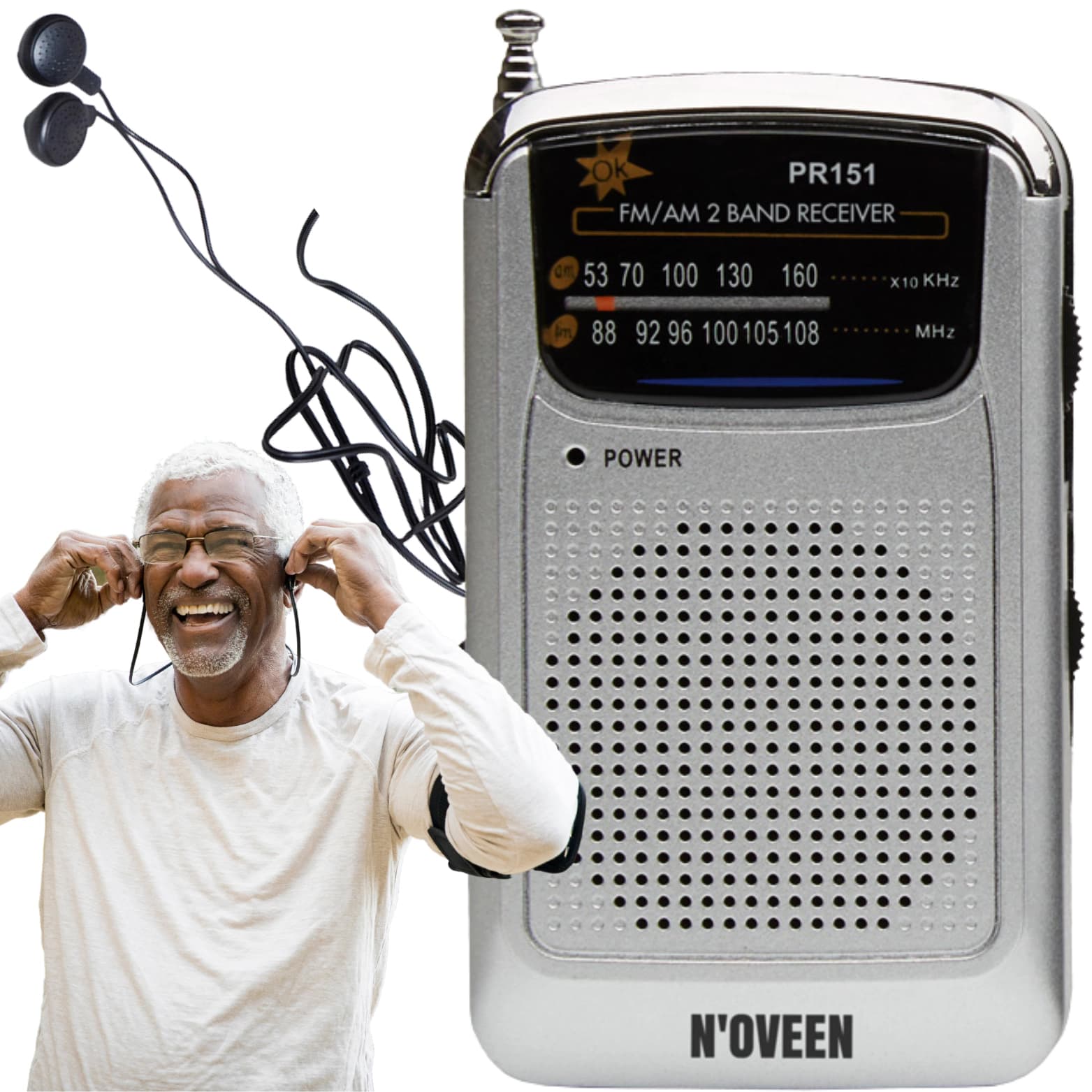 

Radio Przenośne Noveen PR151 Silver