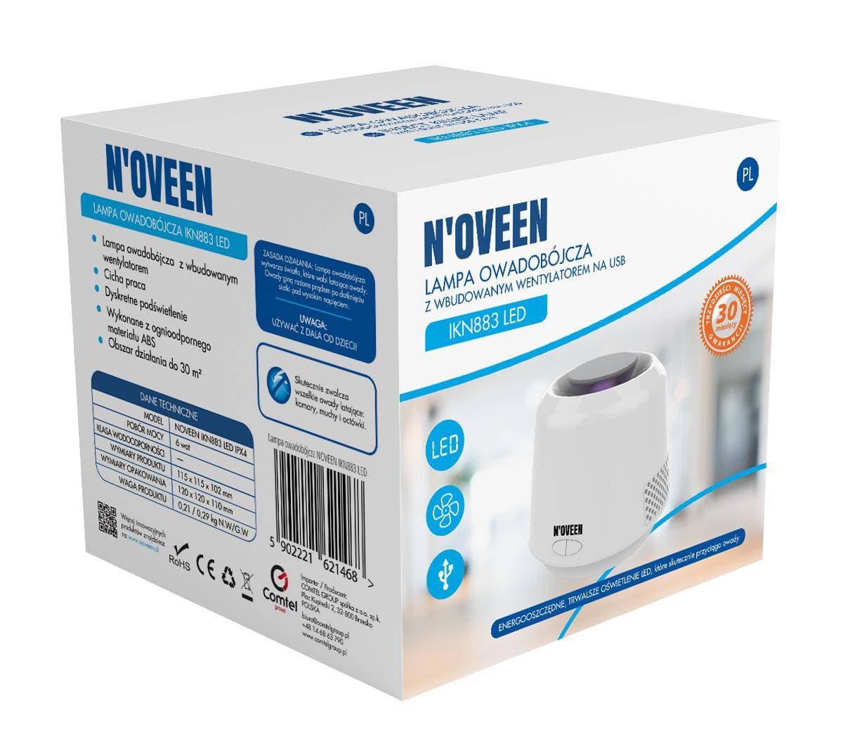

Lampka nocna + owadobójcza NOVEEN IKN883 LED***EOL