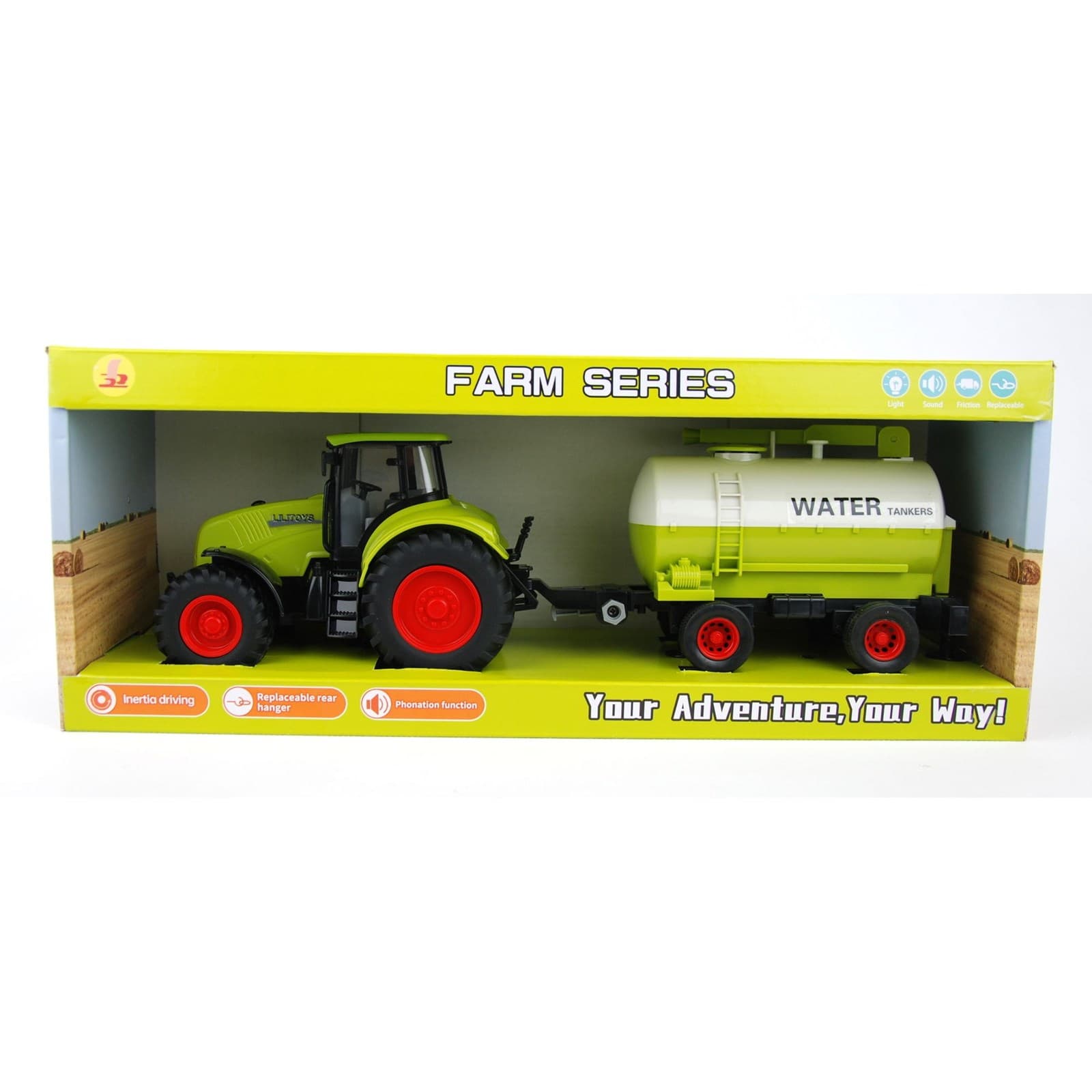 

TRAKTOR Z PRZYCZEPĄ W PUDEŁKU