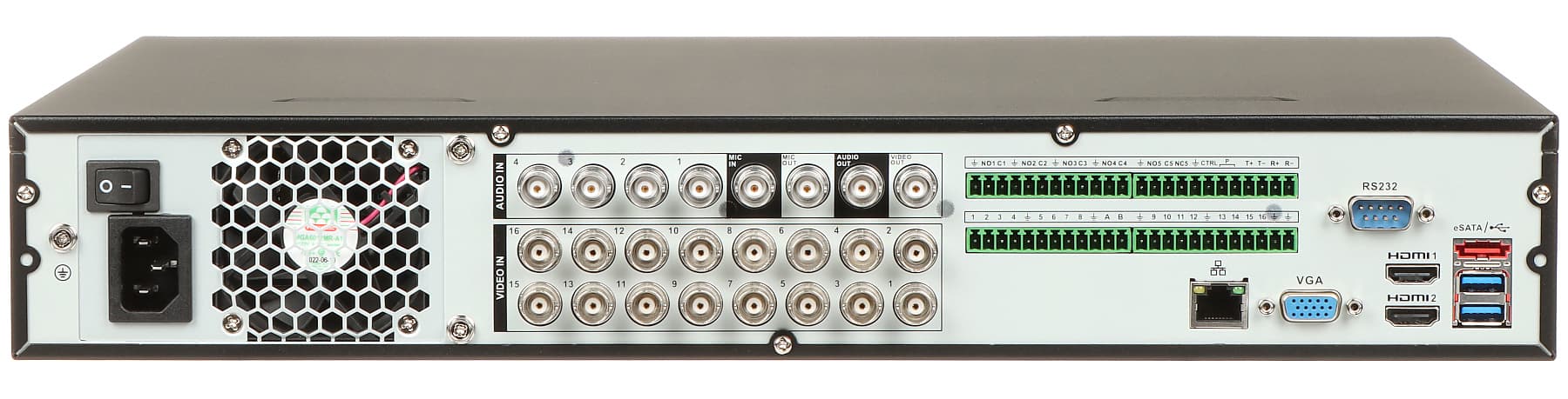 

REJESTRATOR AHD, HD-CVI, HD-TVI, CVBS, TCP/IP BCS-L-XVR1604-4KE-IV 16 KANAŁÓW +eSATA BCS Line