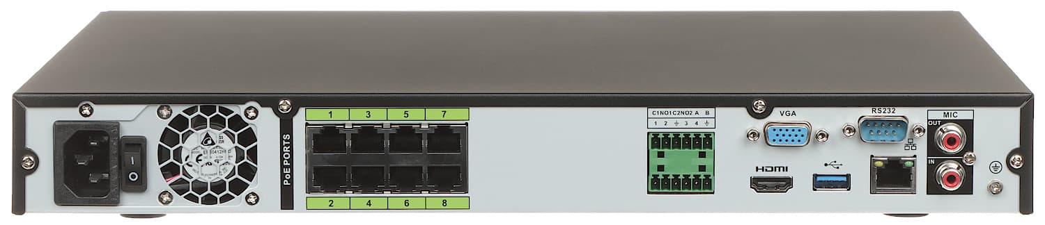 

REJESTRATOR IP BCS-NVR0802-4K-P-III 8 KANAŁÓW, 8 PoE BCS Line