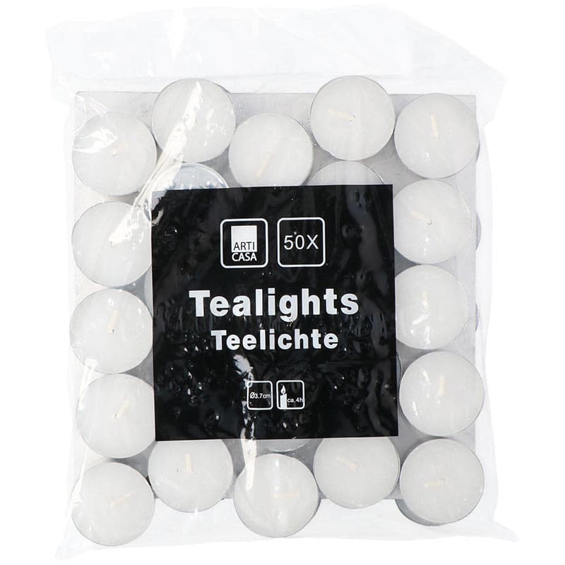 

Arti Casa - Świeczki Tealight podgrzewacze bezzapachowe 50 szt.