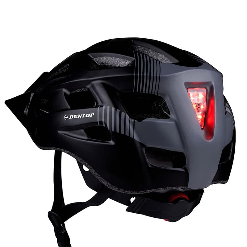 

Dunlop - Kask rowerowy MTB 6xLED r. M (Czarno-szary)