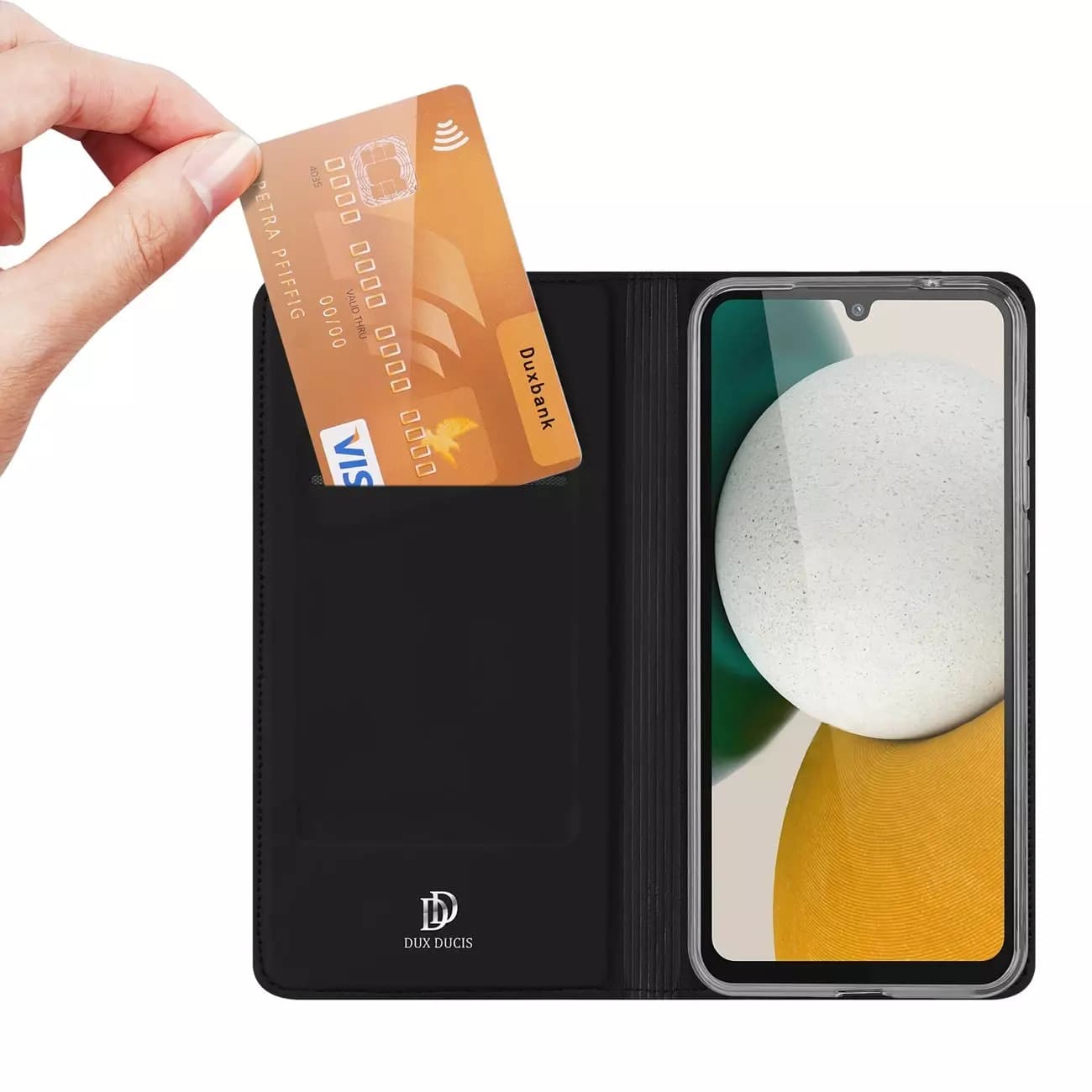 

Dux Ducis Skin Pro etui do Samsung Galaxy A34 5G pokrowiec z klapką portfel na kartę podstawka czarne