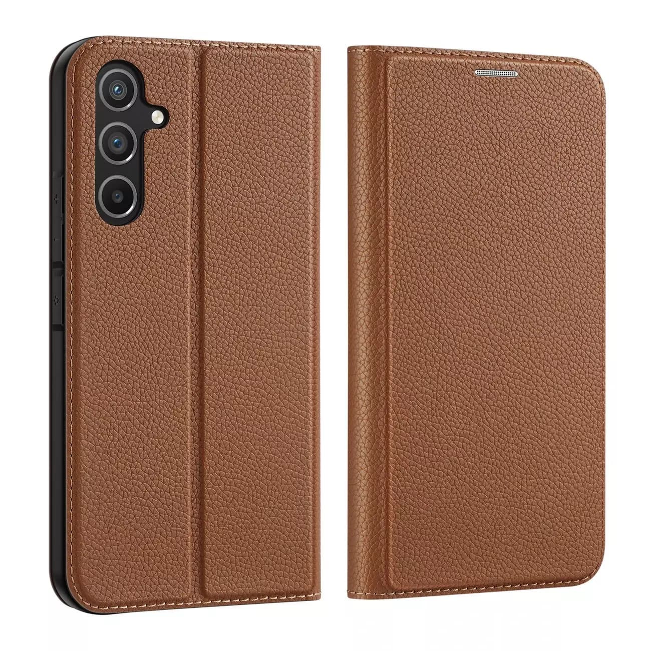 

Dux Ducis Skin X2 etui do Samsung Galaxy A54 5G pokrowiec z klapką portfel podstawka brązowe