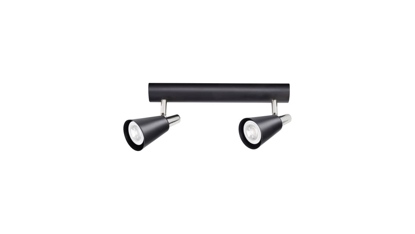 

Oprawa ścienno-sufitowa GU10 2 x 35W SEMPRA EL-1I B-SR czarny 33093