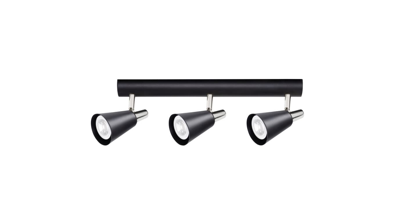 

Oprawa ścienno-sufitowa GU10 3 x 35W SEMPRA EL-1I B-SR czarny 33095