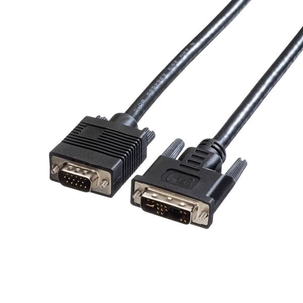 

Video Kabel DVI (12+5) M - VGA (D-Sub) (M), 2m, czarny, M)/czarn
