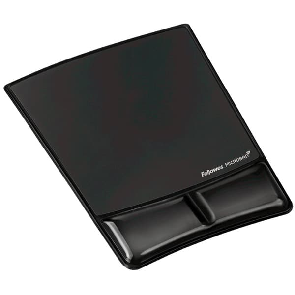 

Podkładka pod mysz i nadgarstek Health-V Crystal, ergonomiczna żelowa, czarna, 1.9 cm, Fellowes