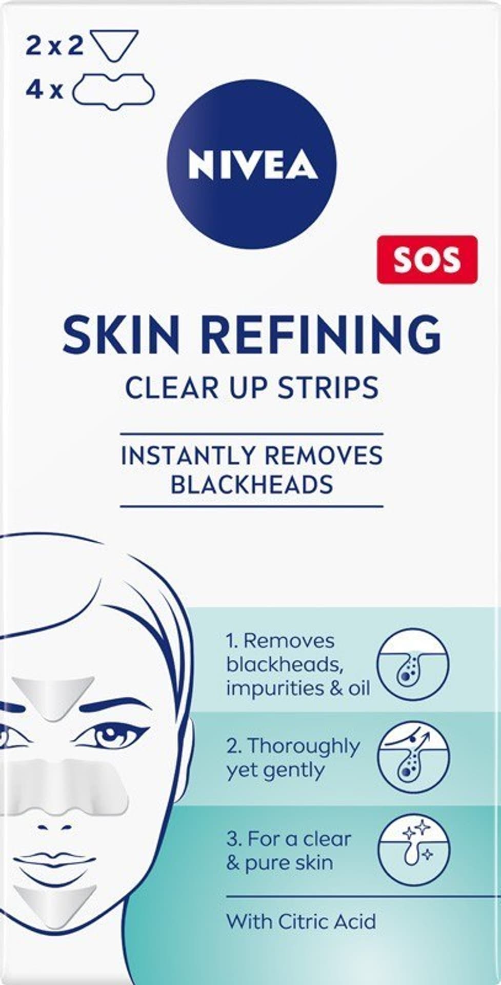 

Nivea Skin Refining Clear-Up Strips plastry oczyszczające przeciw zaskórnikom 6szt.