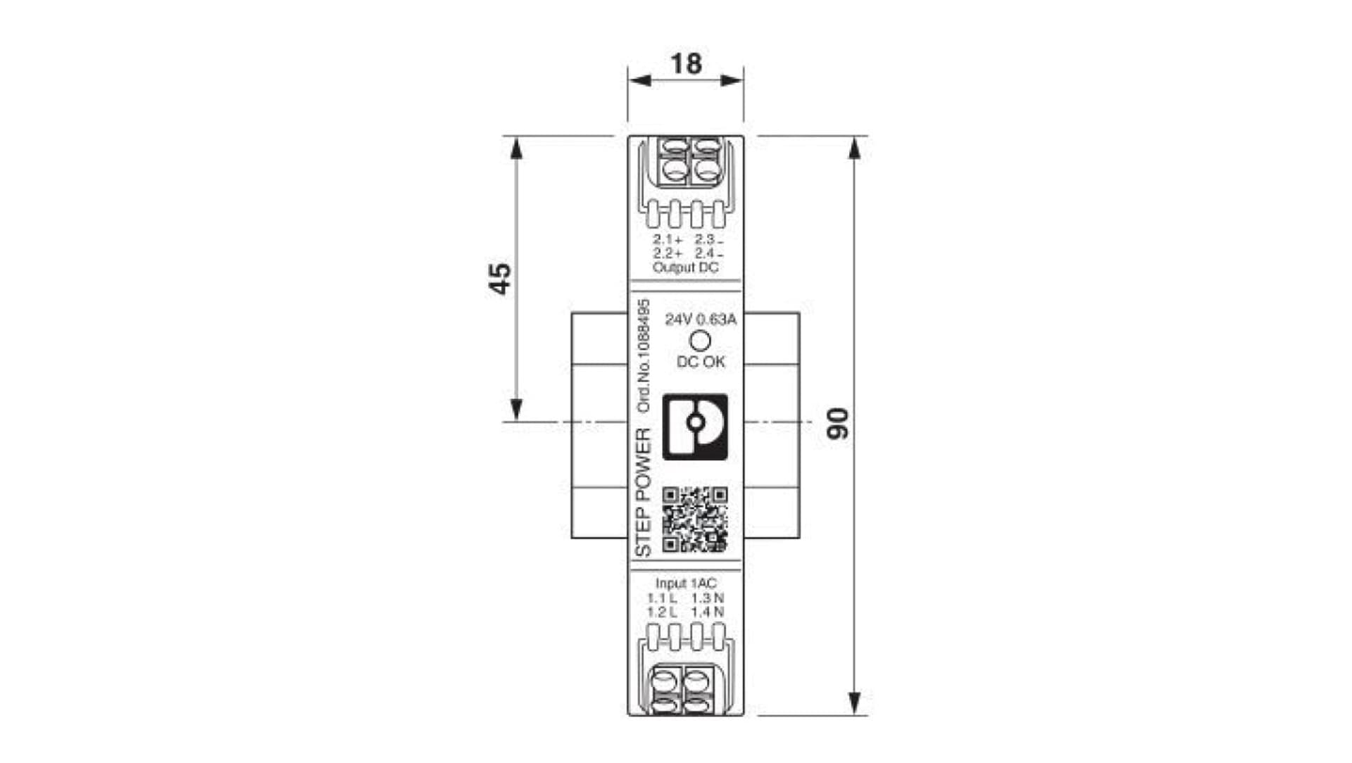 

Zasilacz STEP3-PS/1AC/24DC/0.63/PT 1088495