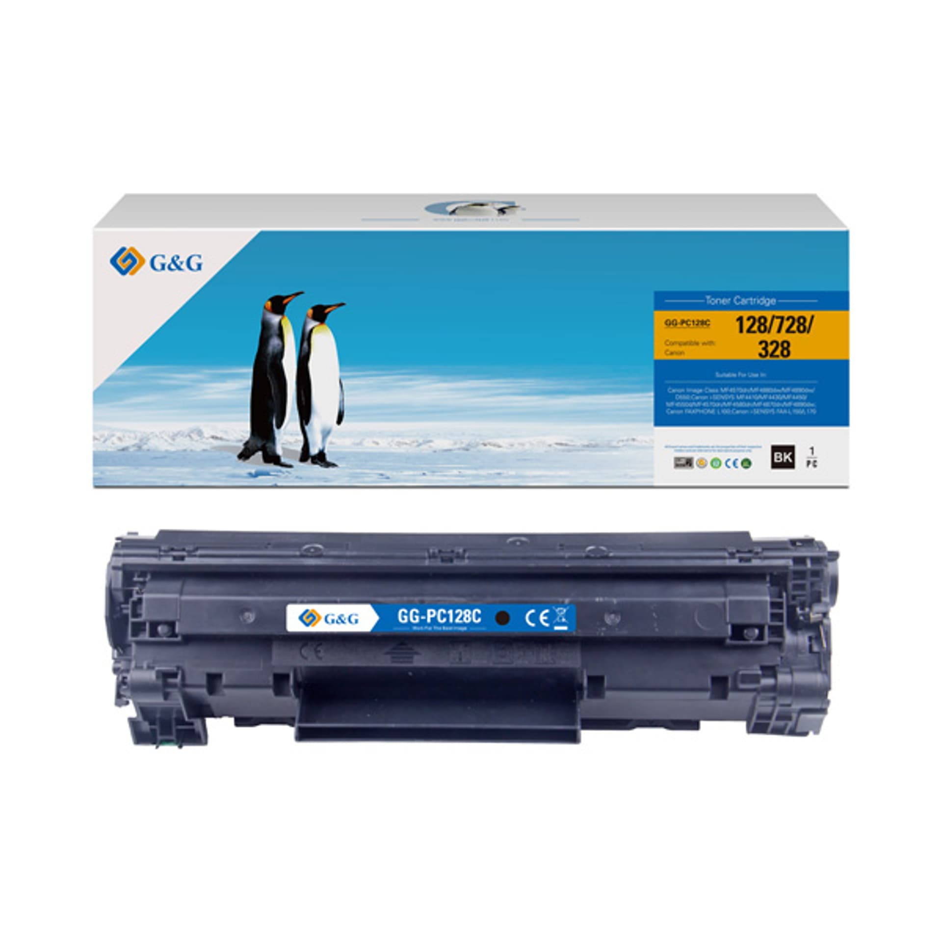 

G&G kompatybilny toner z CRG728, CRG128, CRG328, black, 2100s, NT-PC128C, dla Canon MF-4410, 4430, 4450, 4550, 4570, 4580, 4890, N