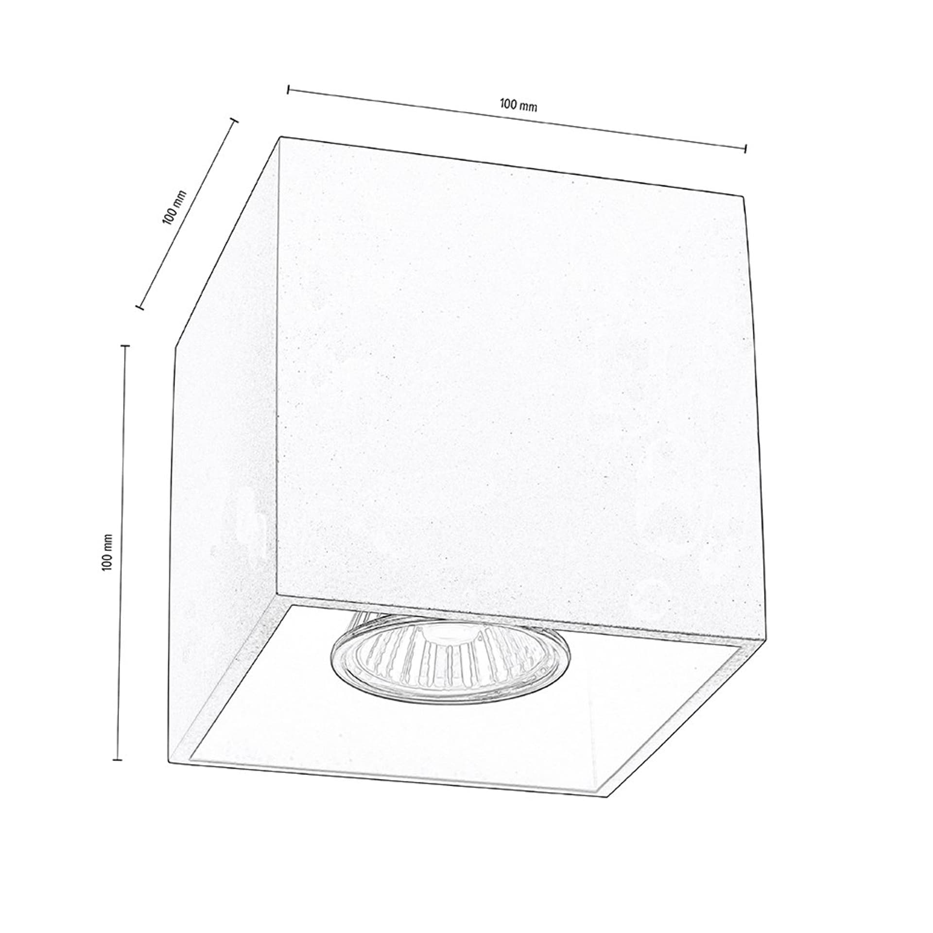 

Nicold Lampa Sufitowa 1xGU10 max.35W Czarny