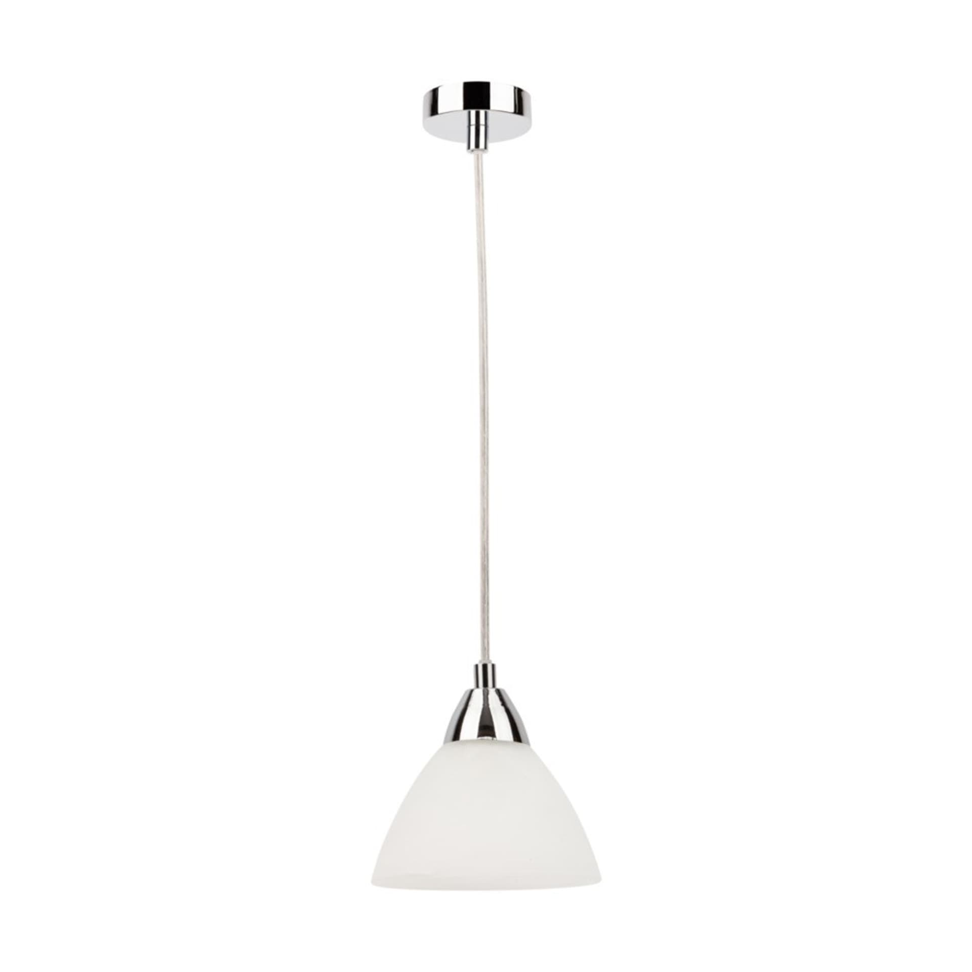 

Prahas Lampa Wisząca 1xE14 Max.40W Chrom/Biały