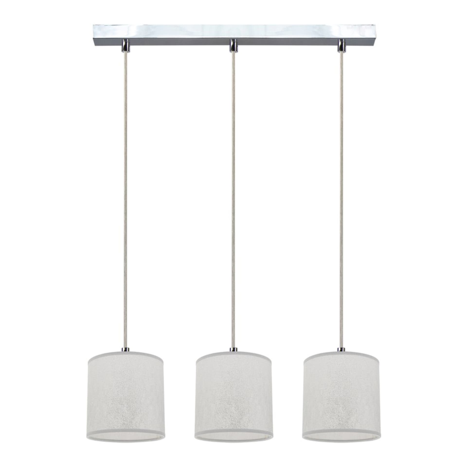 

Prata Lampa Wisząca 3xE27 Max.25W Chrom/Transparentny/Srebrny