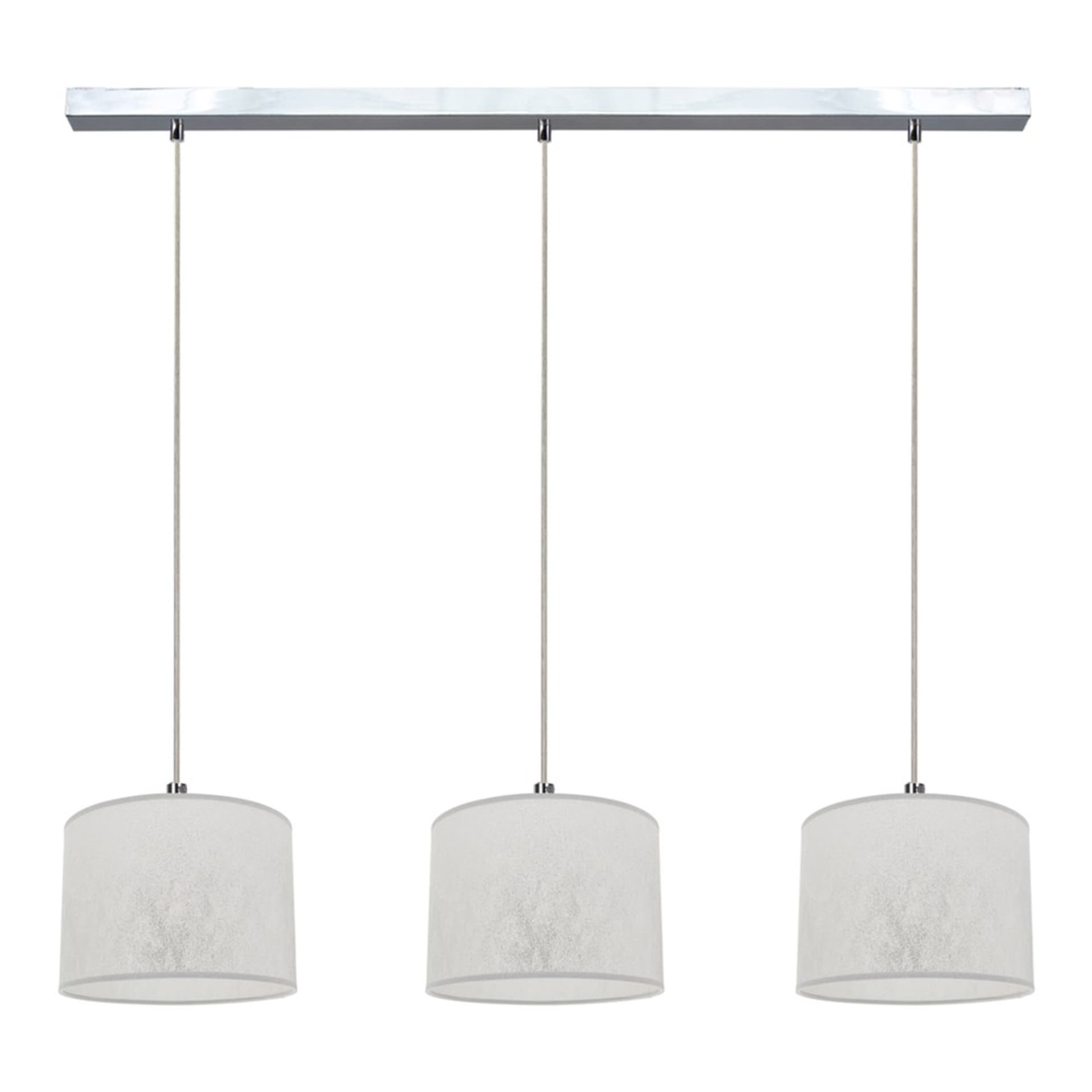 

Prata Lampa Wisząca 3xE27 Max.40W Chrom/Transparentny/Srebrny
