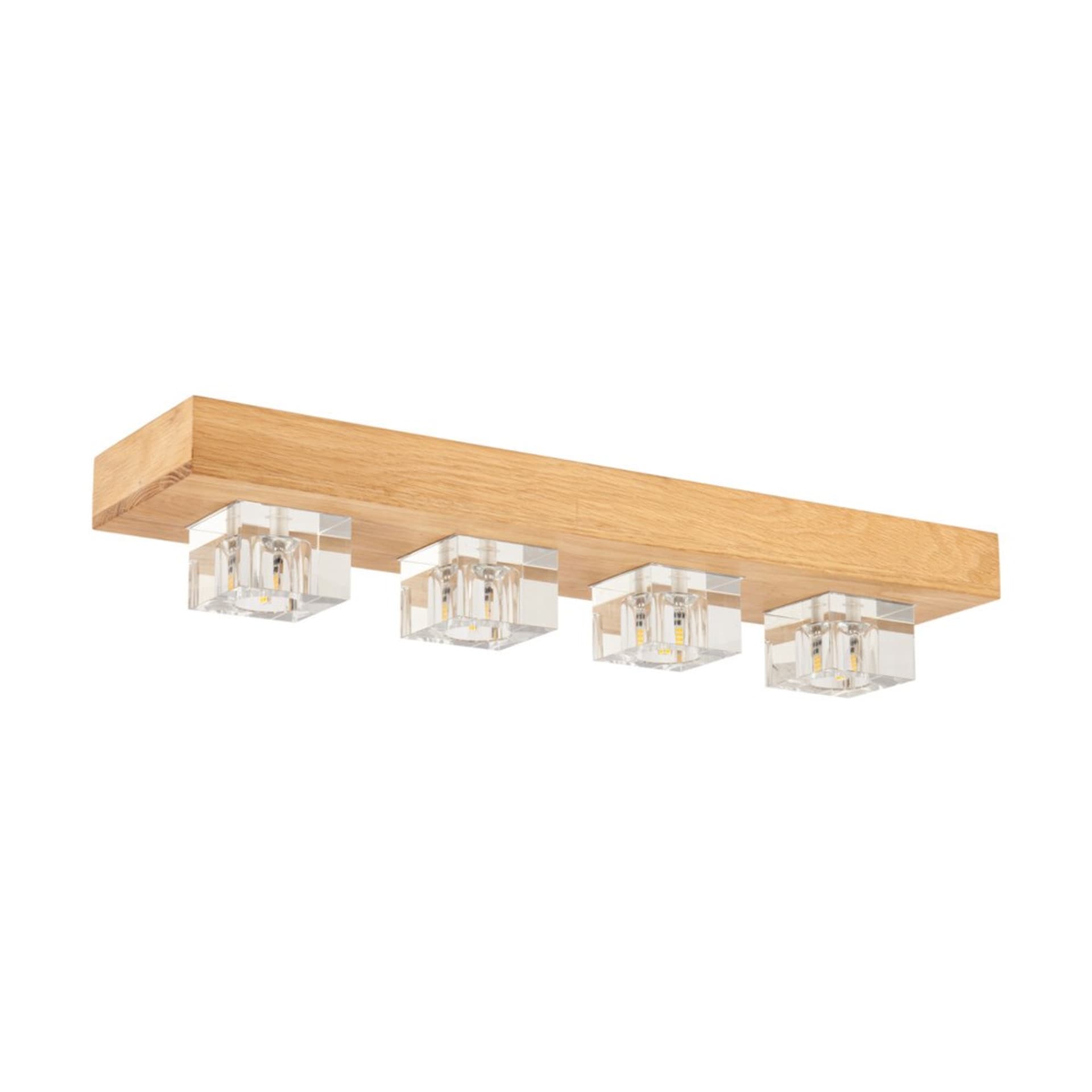 

Tony Lampa Sufitowa Incl.4xG4 LED 2,5W Dąb Olejowany/Transparentny