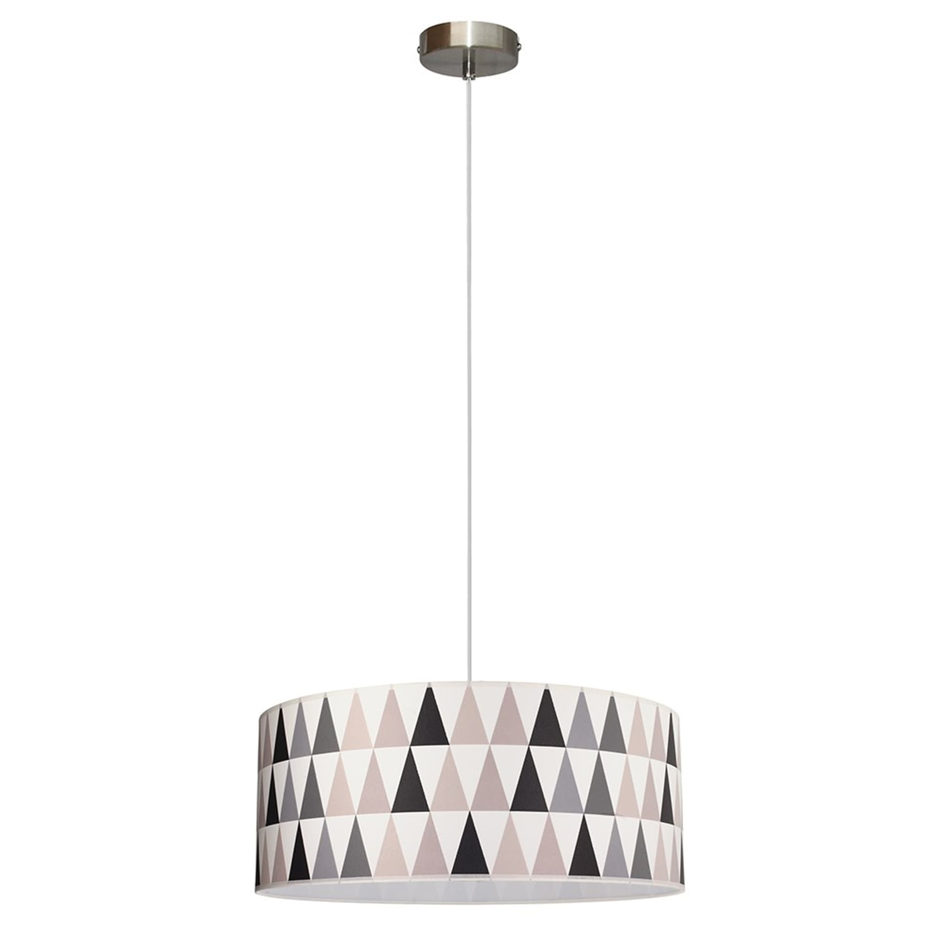 

Triangle Lampa Wisząca 1xE27 Max.60W Satyna/Transparentny PVC/Multikolor