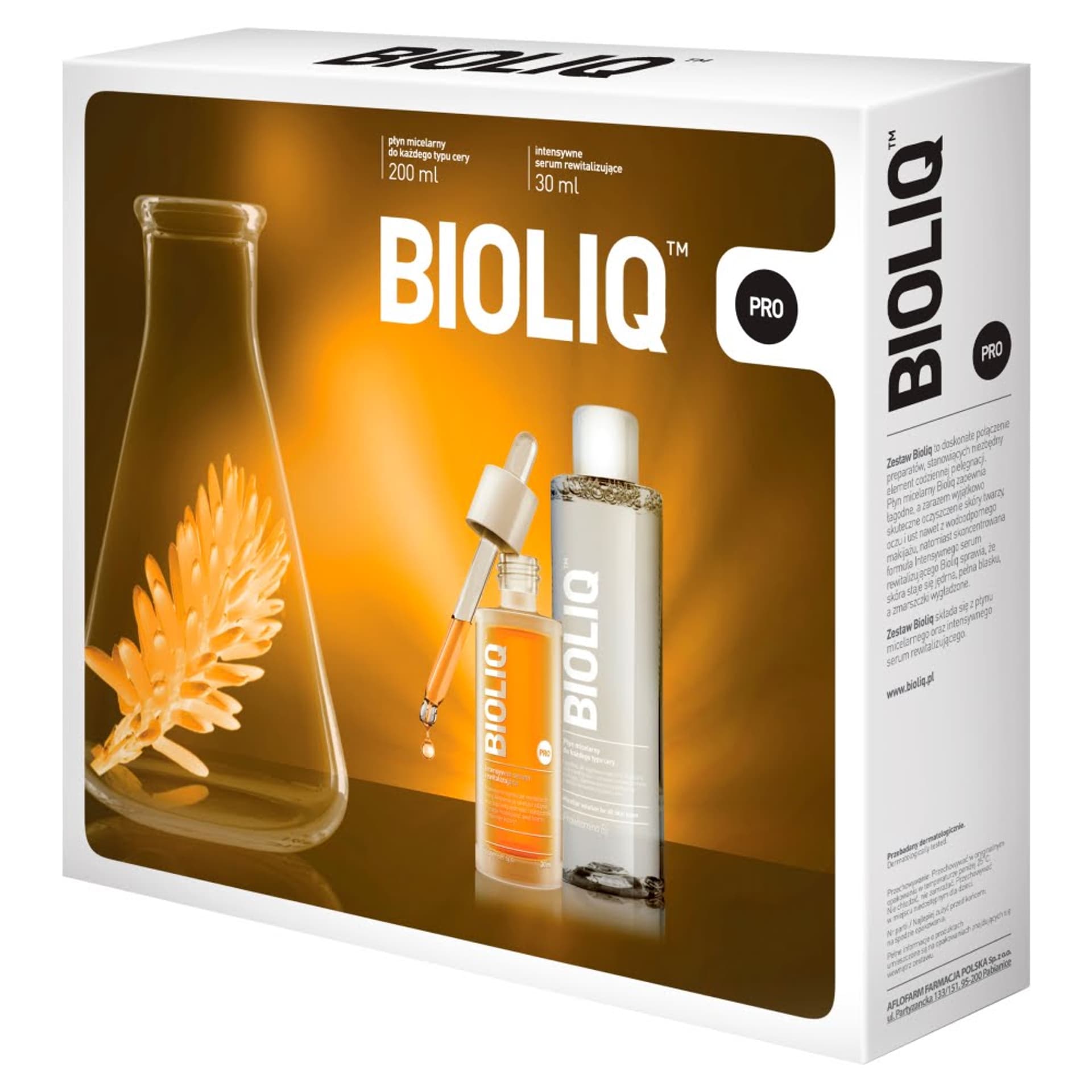 

BIOLIQ Pro zestaw intensywne serum rewitalizujące 30ml + płyn micelarny do każdego typu cery 200ml