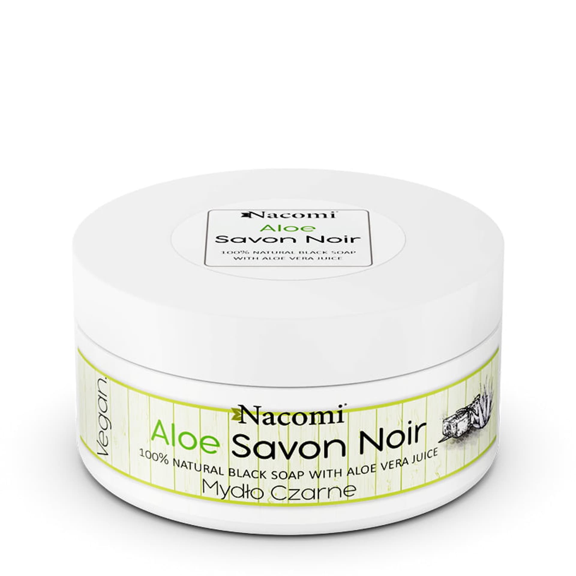 

Nacomi Aloe Savon Noir aloesowe czarne mydło z sokiem z aloesu 125g