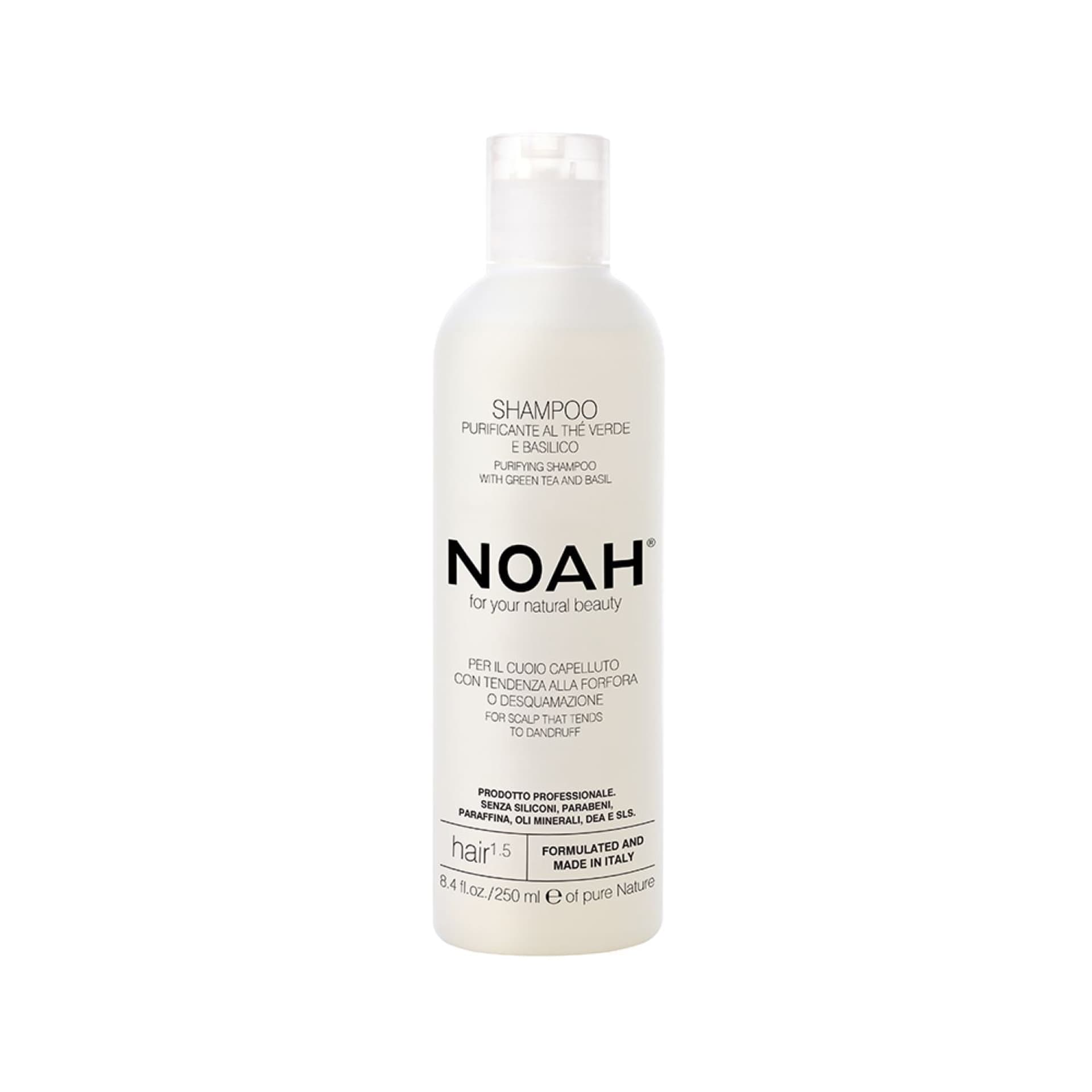 

Noah For Your Natural Beauty Purifying Shampoo Hair 1.5 oczyszczający szampon do włosów Green Tea Basil 250ml