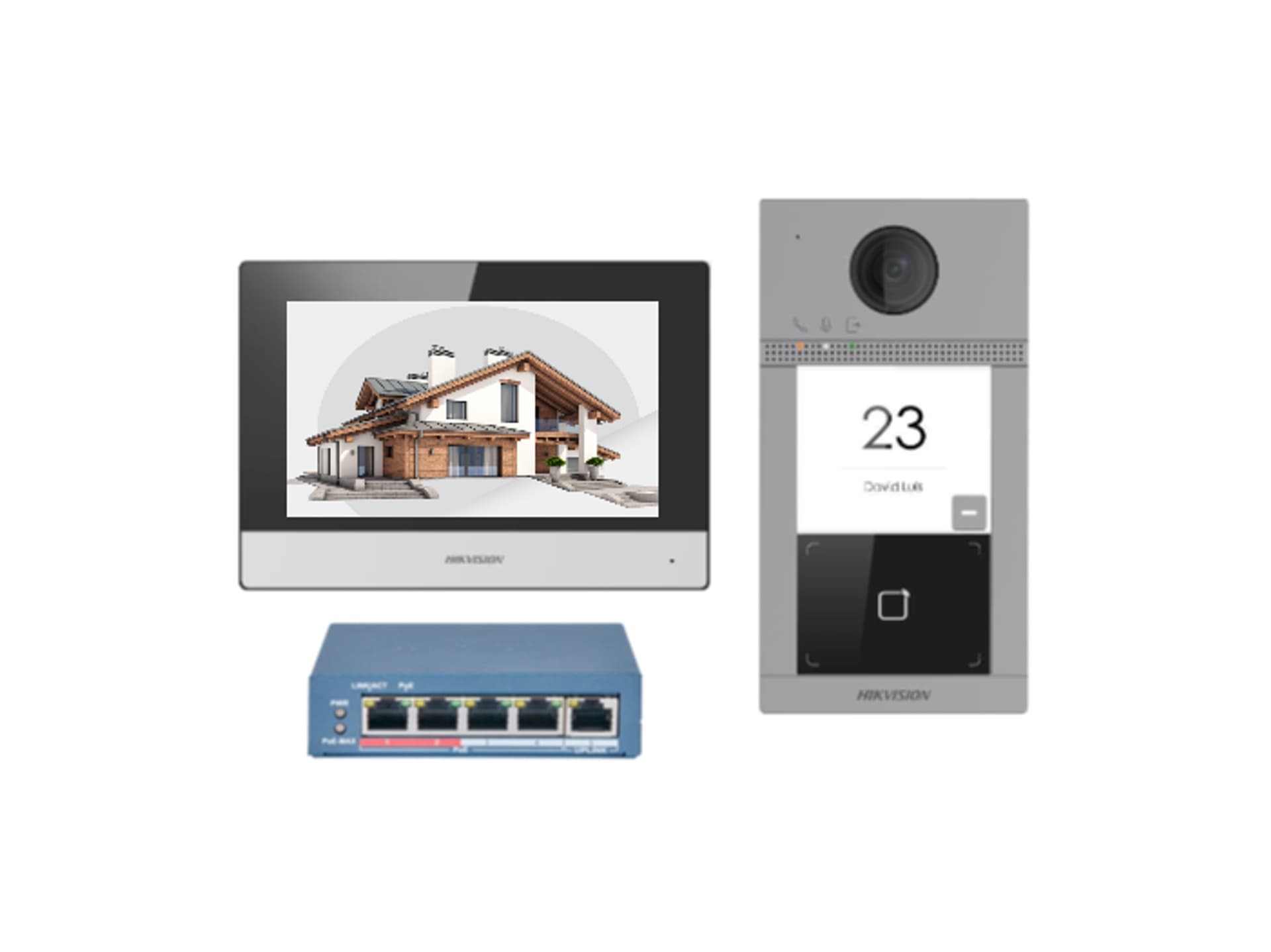 

ZESTAW WIDEODOMOFONOWY HIKVISION DS-KIS604-S(C)(O-STD)/eu, O-std)/e
