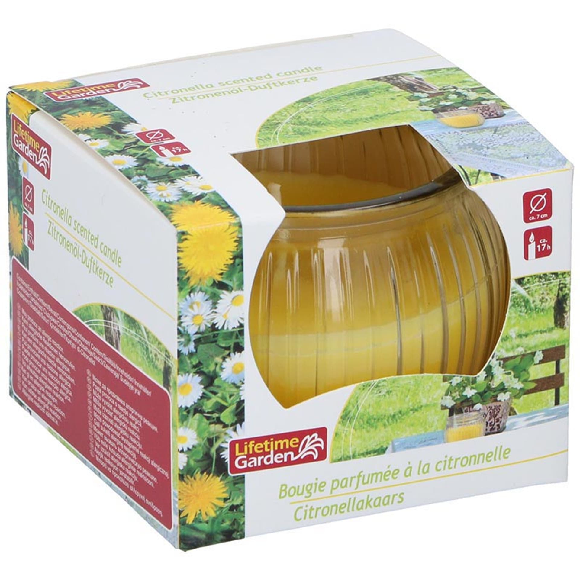 

Lifetime - Świeca cytronelowa antykomarowa w szkle (zółty)