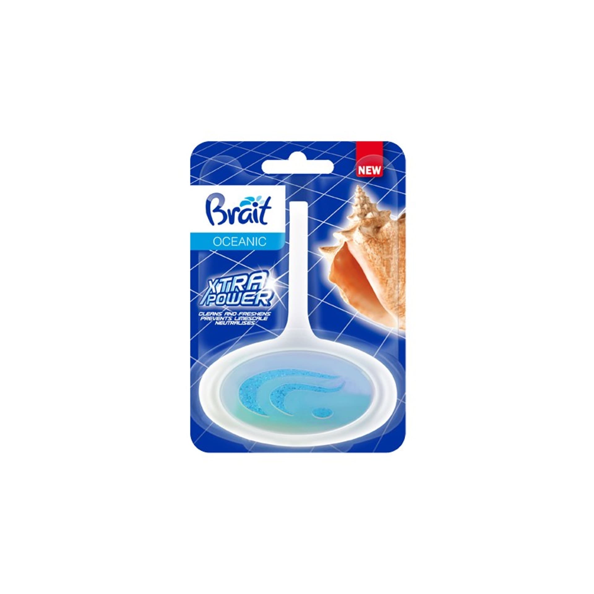 

Brait Xtra Power Kostka toaletowa do WC w koszyku - Oceanic 40g