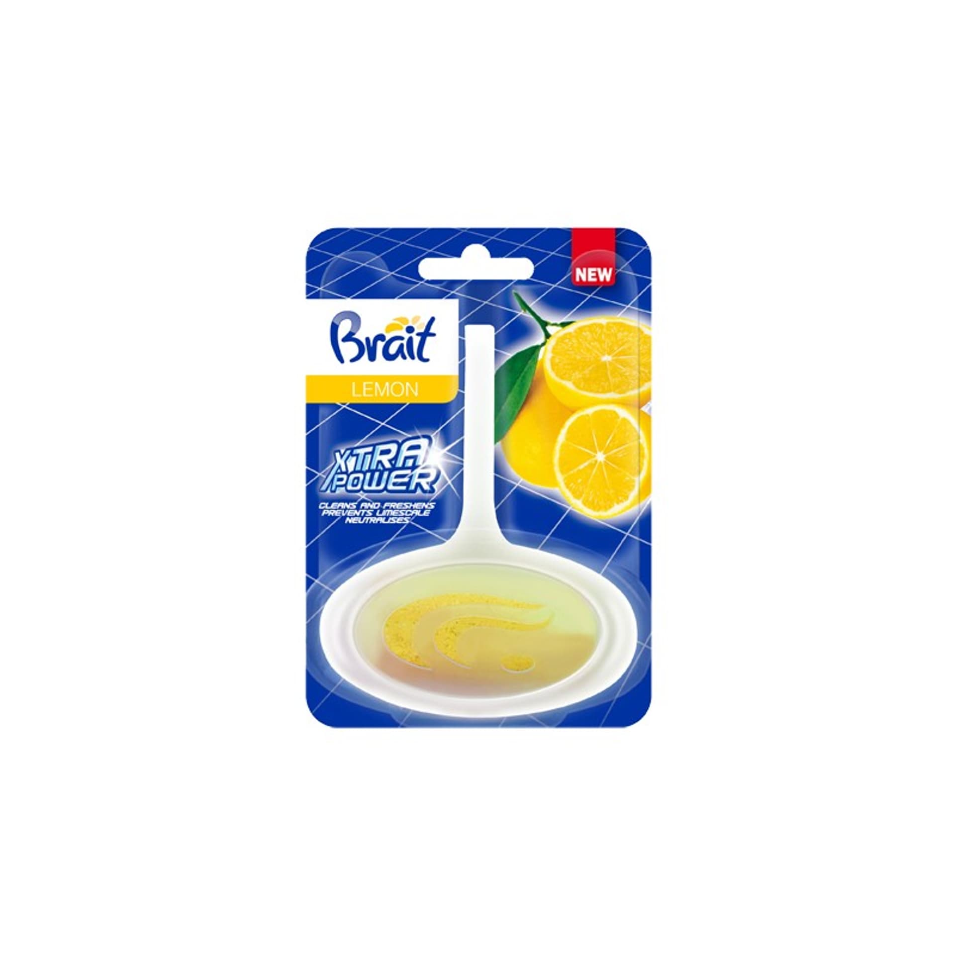 

Brait Xtra Power Kostka toaletowa do WC w koszyku - Lemon 40g