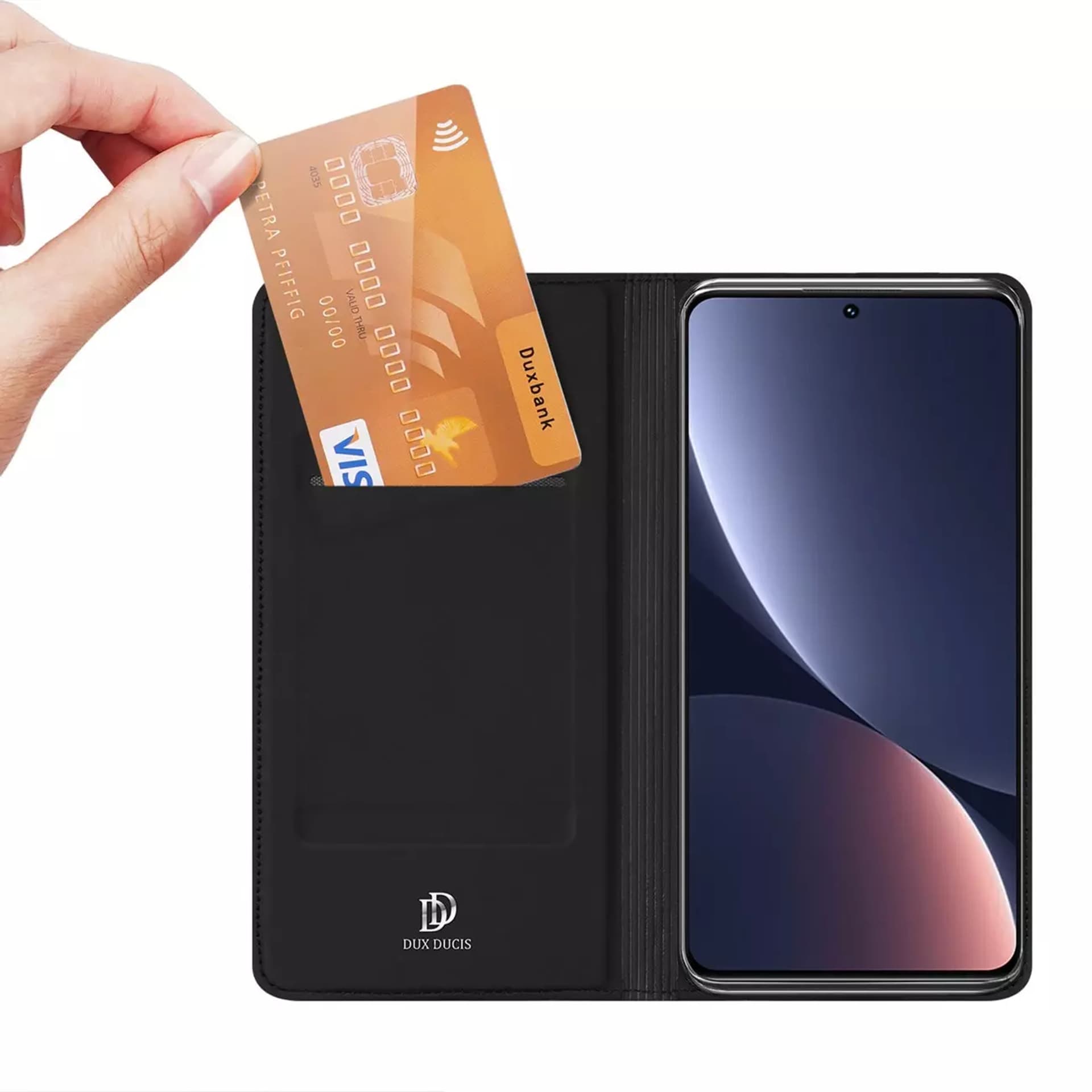 

Dux Ducis Skin Pro etui Xiaomi 13 pokrowiec z klapką portfel na kartę podstawka czarne