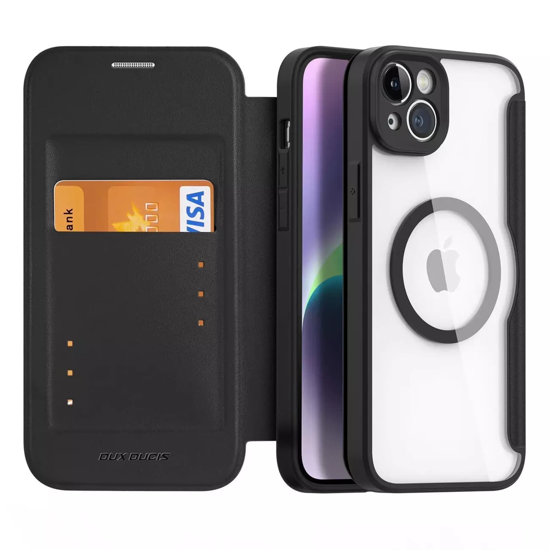 

Dux Ducis Skin X Pro etui iPhone 14 Plus magnetyczny pokrowiec MagSafe z klapką czarny