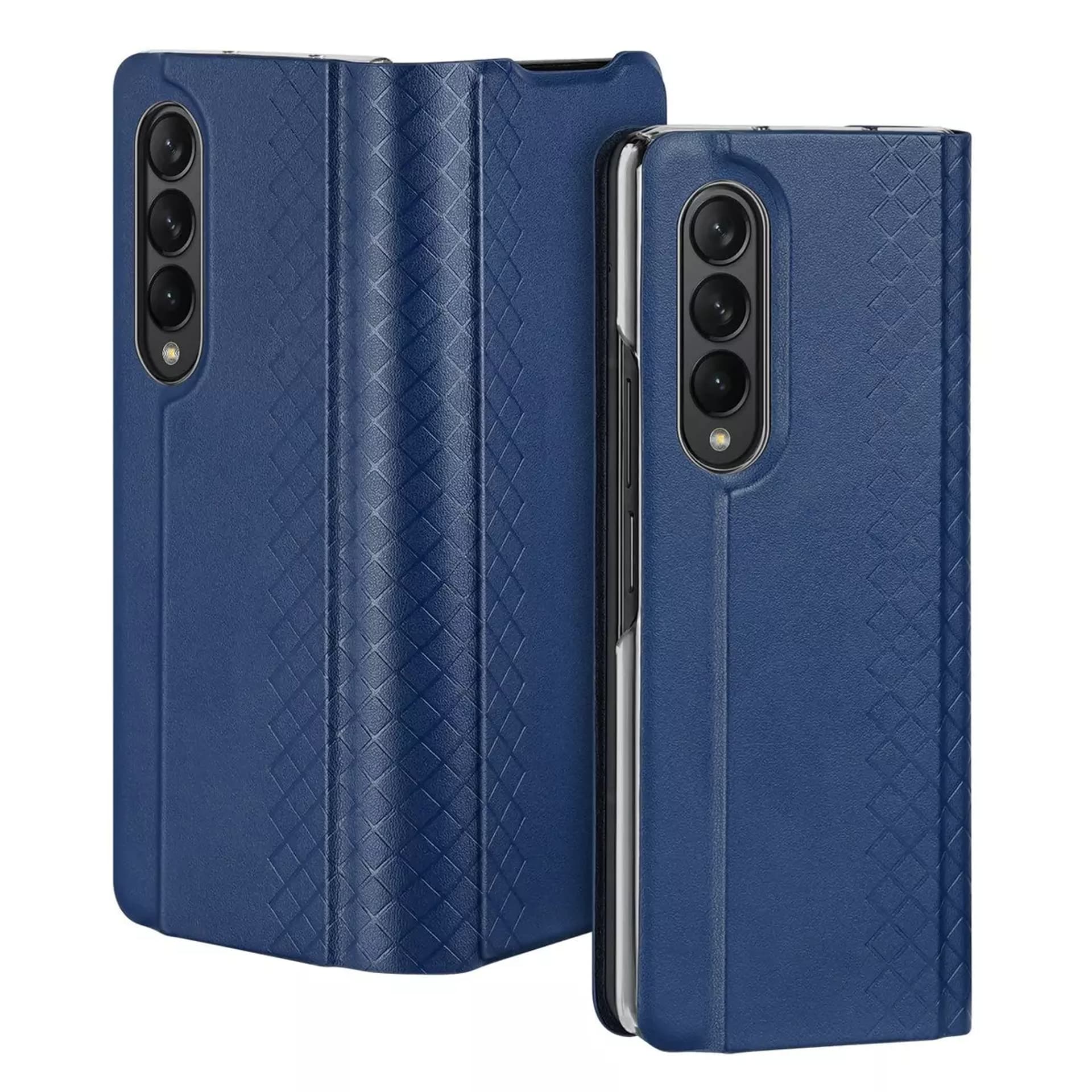 

Dux Ducis Bril etui Samsung Galaxy Z Fold 3 pokrowiec z klapką portfel na kartę podstawka niebieskie