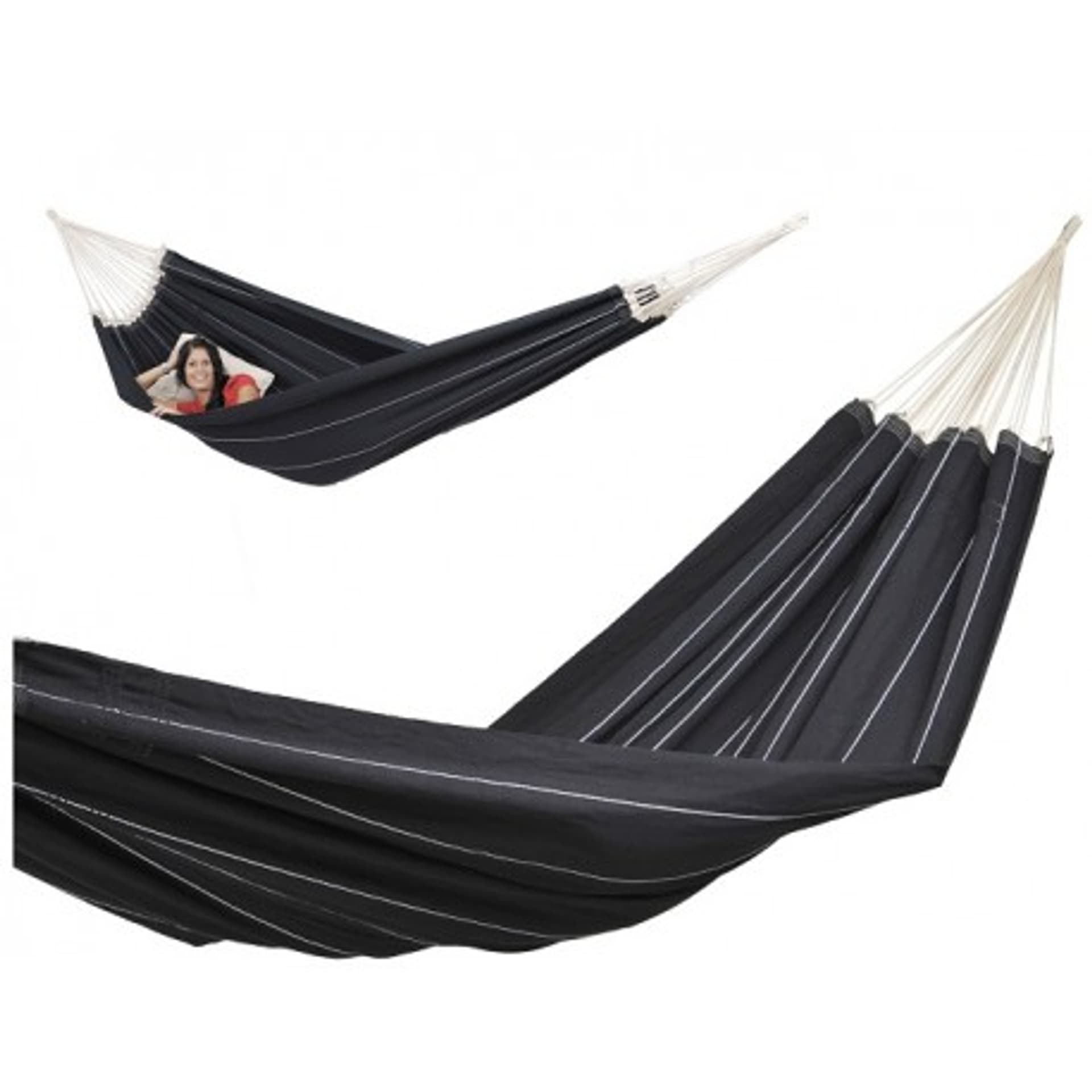 

Hamak dwuosobowy barbados black 230x150cm