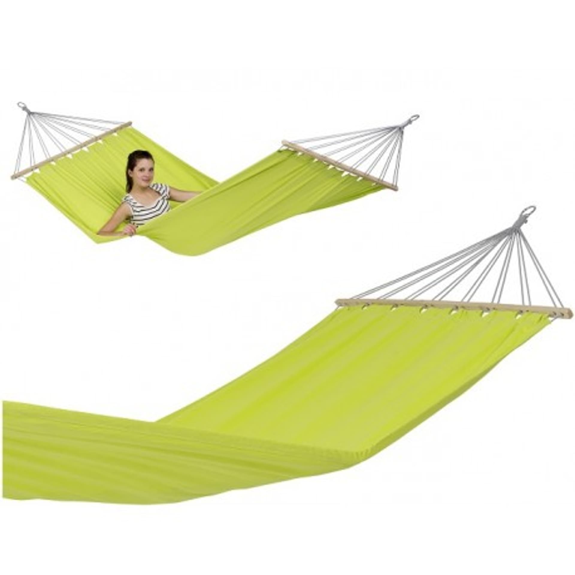 

Hamak dwuosobowy miami kiwi 220x120cm