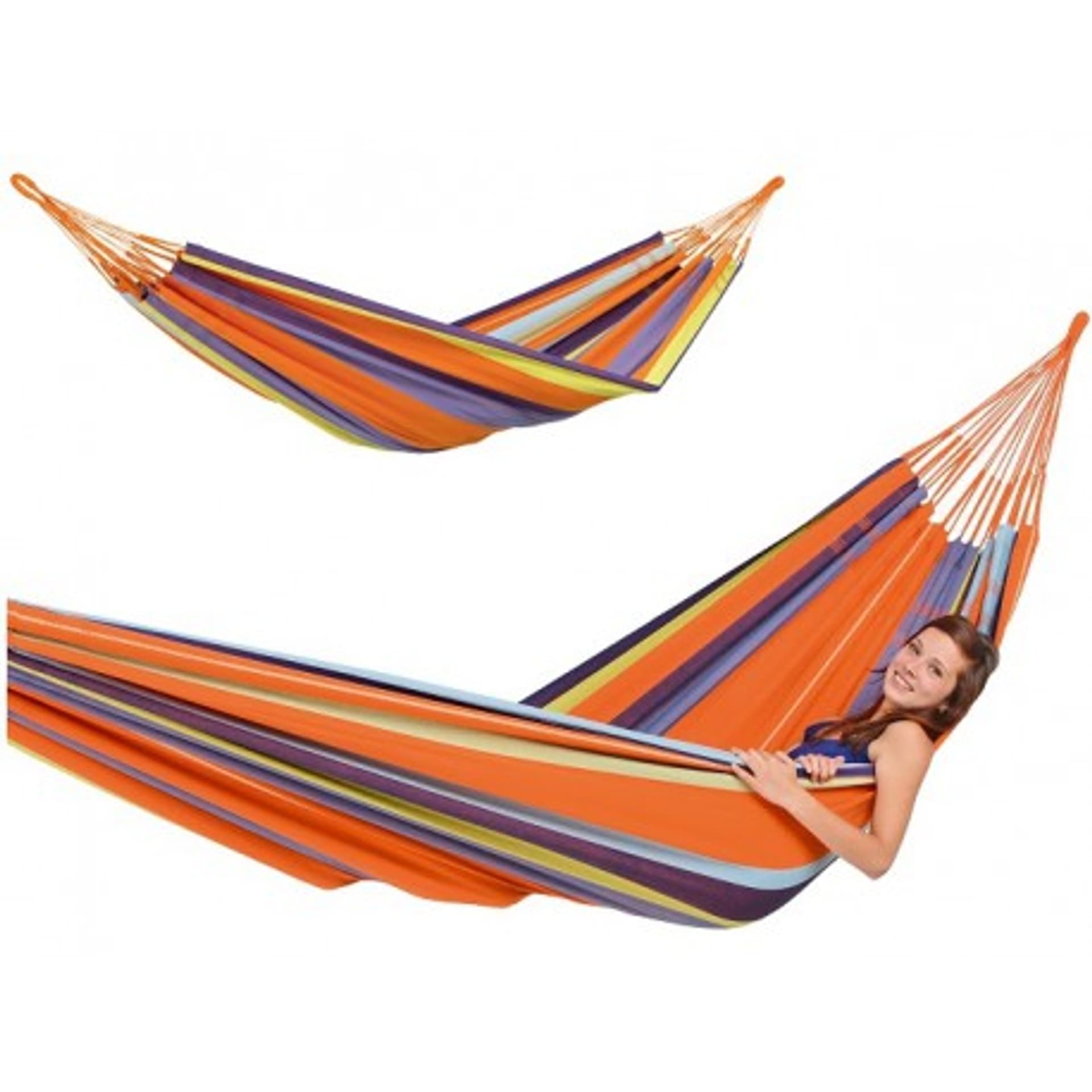 

Hamak rodzinny colombiana mandarina 240x160cm