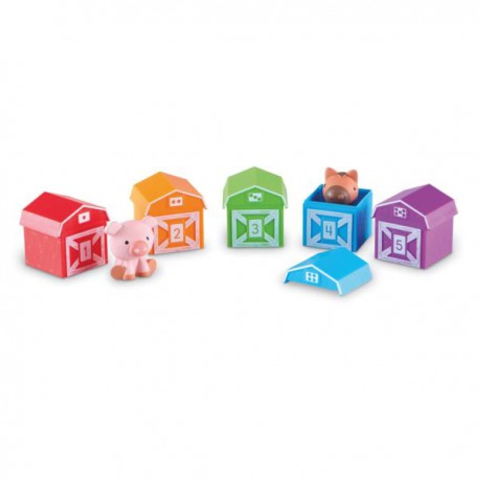 

Learning resources, farma, domki i zwierzęta, figurki do nauki