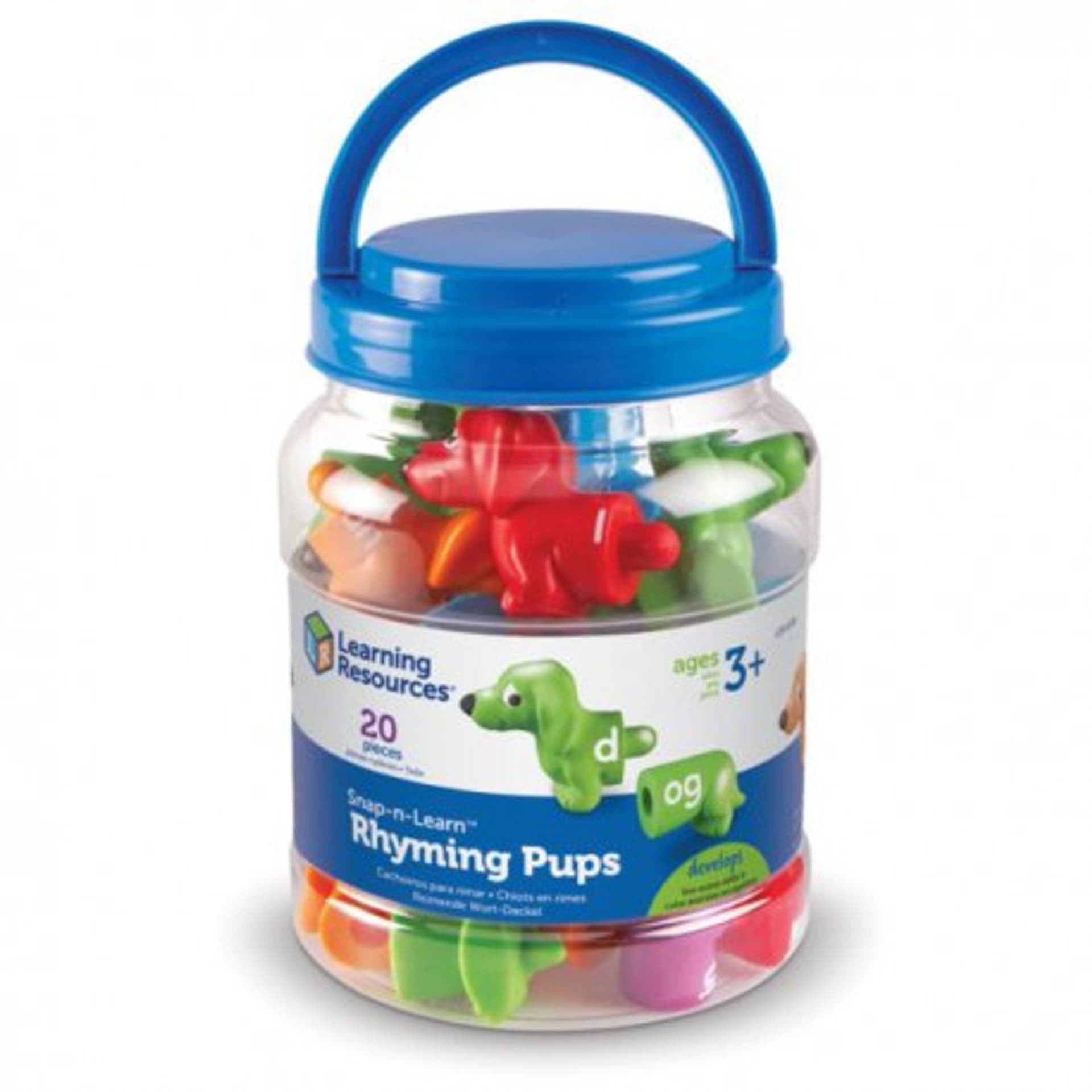 

Figurki do nauki liter i poznawania kolorów, pieski, zestaw 10 szt.
