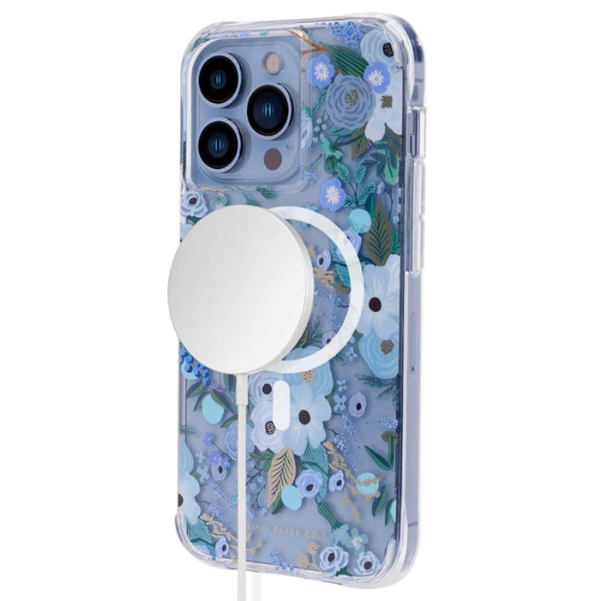 

Rifle Paper Clear MagSafe - Etui iPhone 13 Pro (Garden Party Blue)