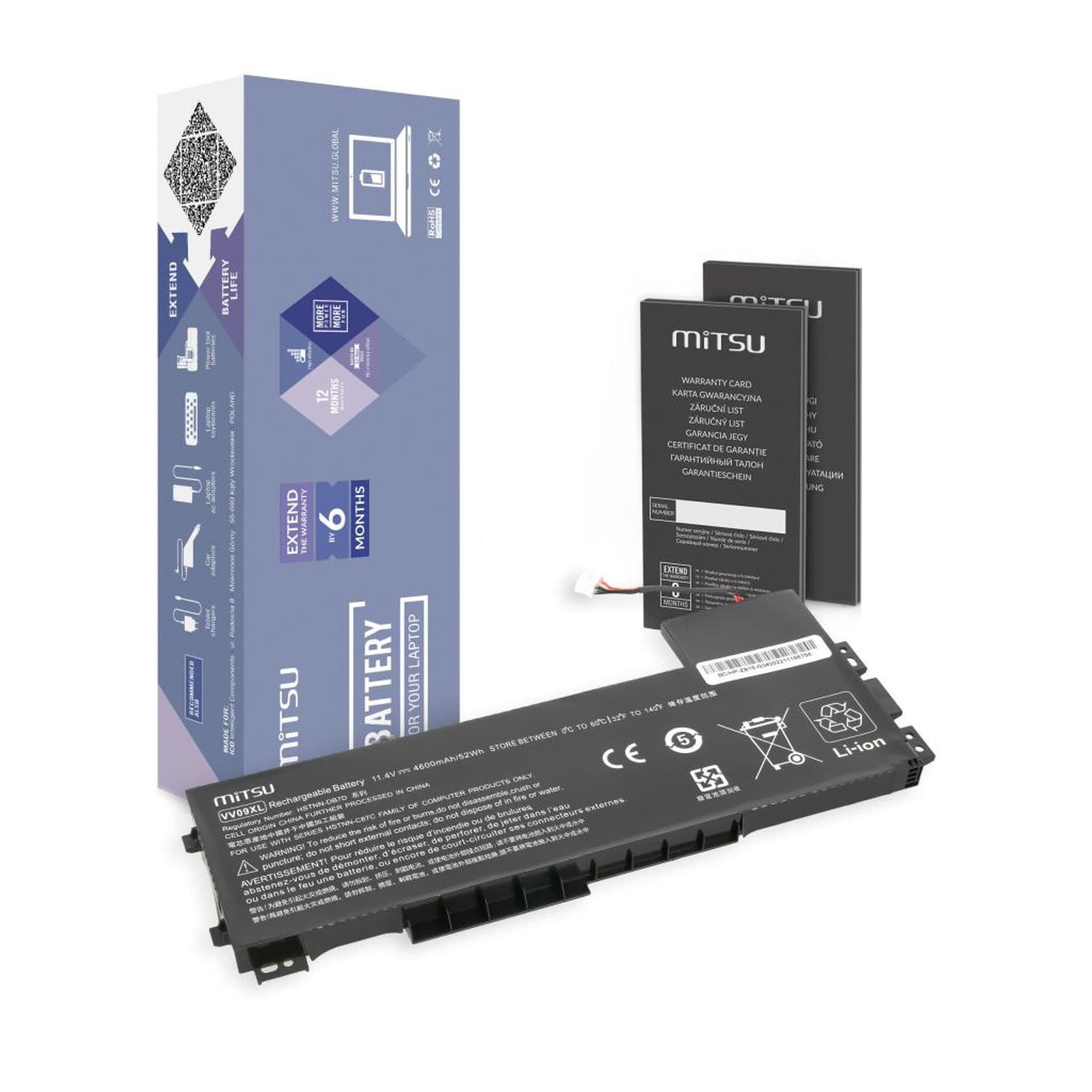 

Bateria Mitsu do HP ZBook 15 G3, 15 G4