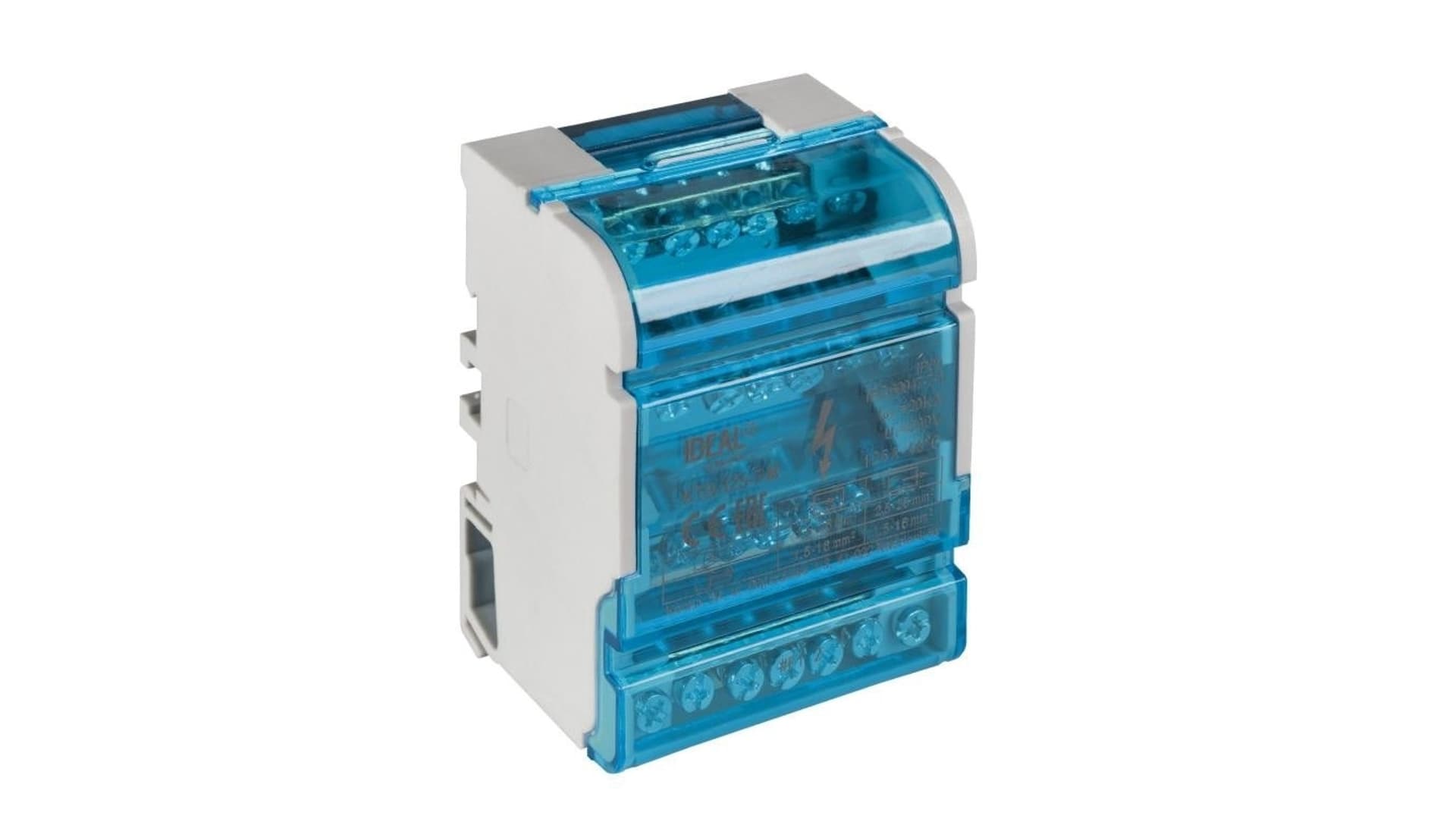 

Blok rozdzielczy na szynę TH35 4P 125A 500V AC KTB-125-7-M 23334