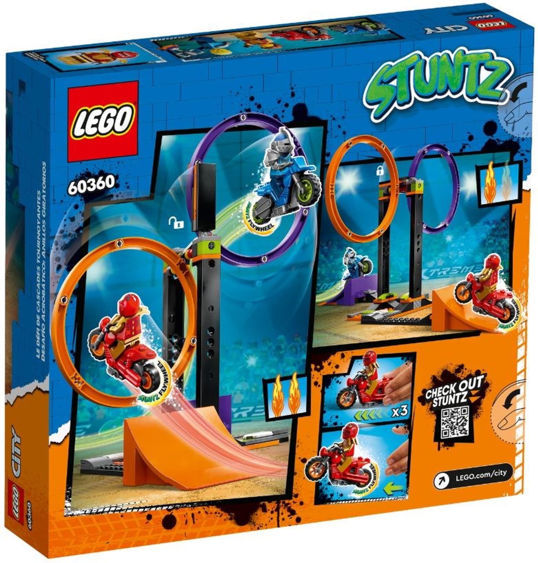 

LEGO City Stuntz 60360 Wyzwanie kaskaderskie – obracające się okręgi