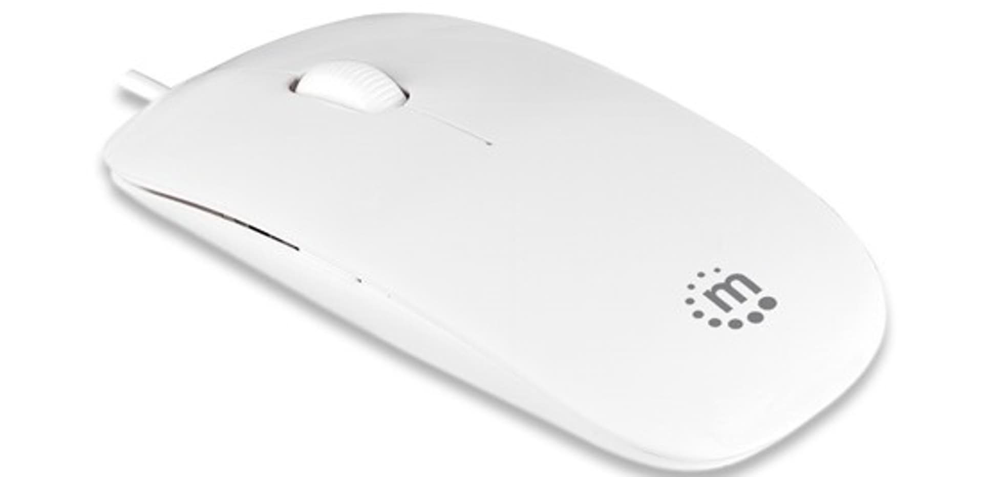 

Mysz Przewodowa MANHATTAN Silhouette Optical Mouse Biały 177627