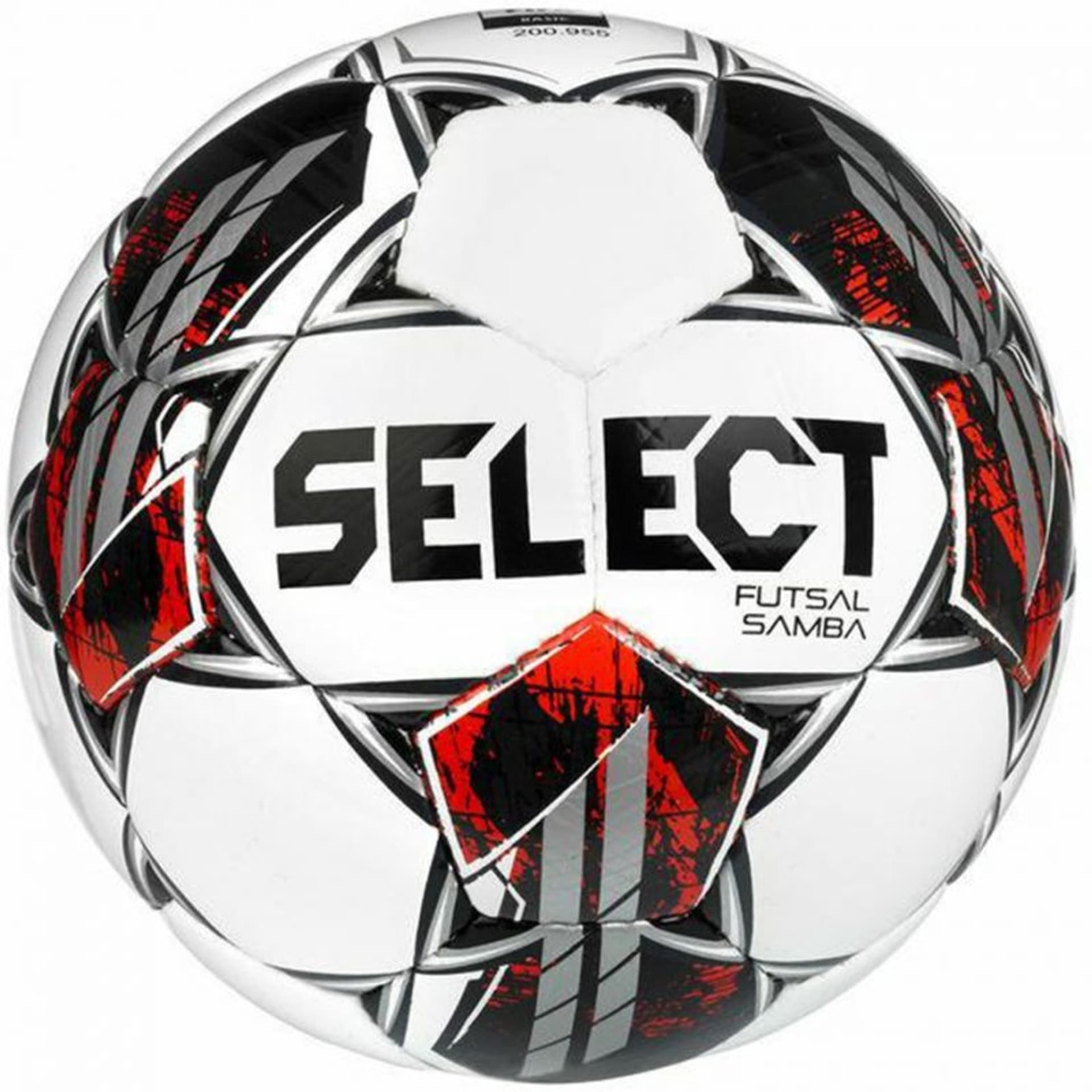 

Piłka Select Futsal Samba FIFA Basic (kolor Biały. Czerwony. Szary/Srebrny, rozmiar 4)