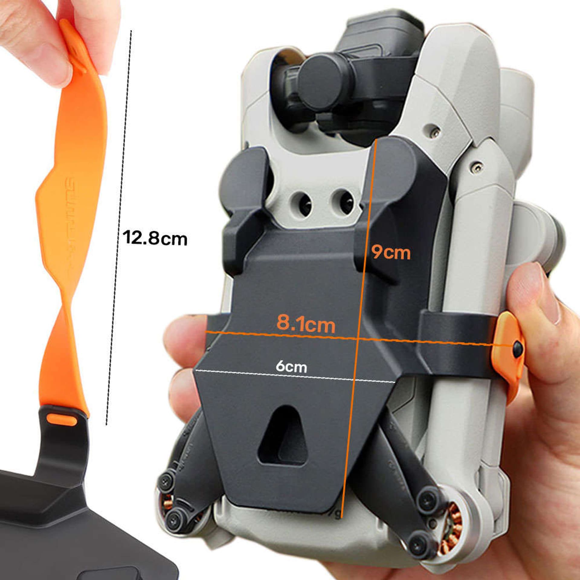 

Uchwyt ochronny zabezpieczenie osłona ochrona śmigieł Alogy Wings opaski do drona do DJI Mini 3 Pro Czarno-pomarańczowy