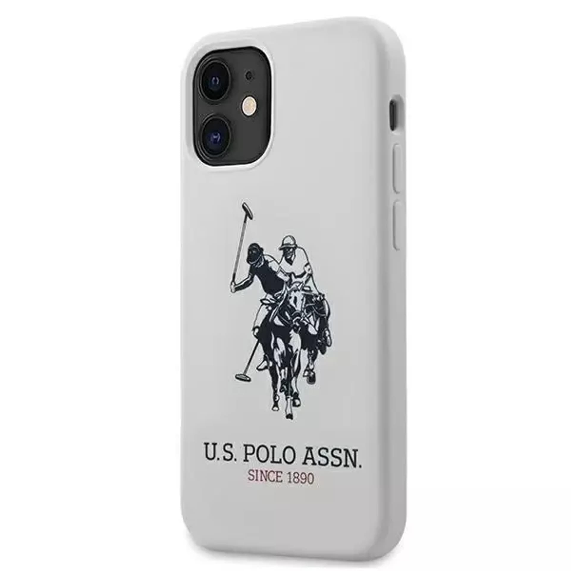 

US Polo USHCP12SSLHRWH iPhone 12 mini 5,4" biały/white Silicone Collection
