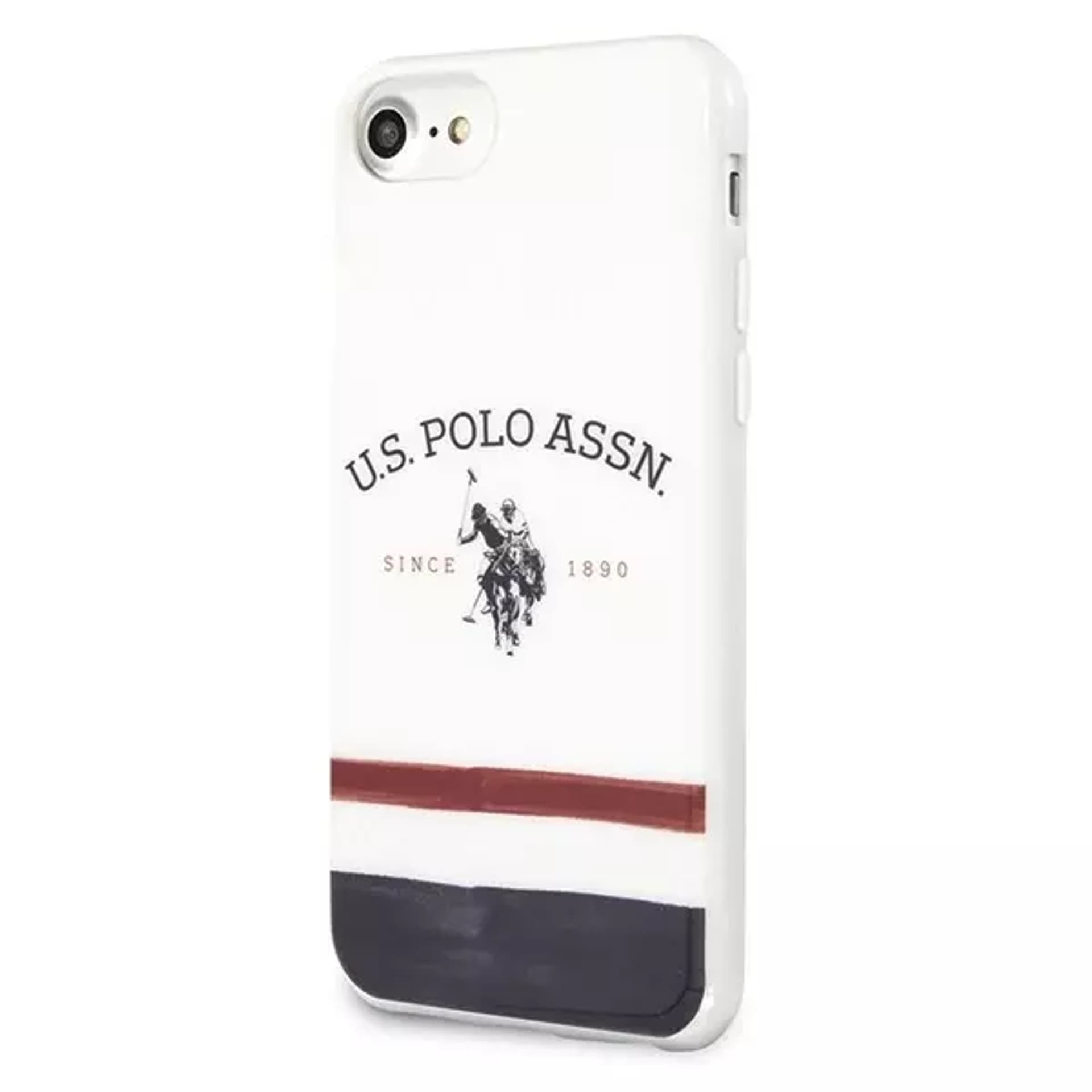 

Etui na telefon US Polo Tricolor Pattern Collection iPhone 7/8/SE 2020 / SE 2022 biały/white