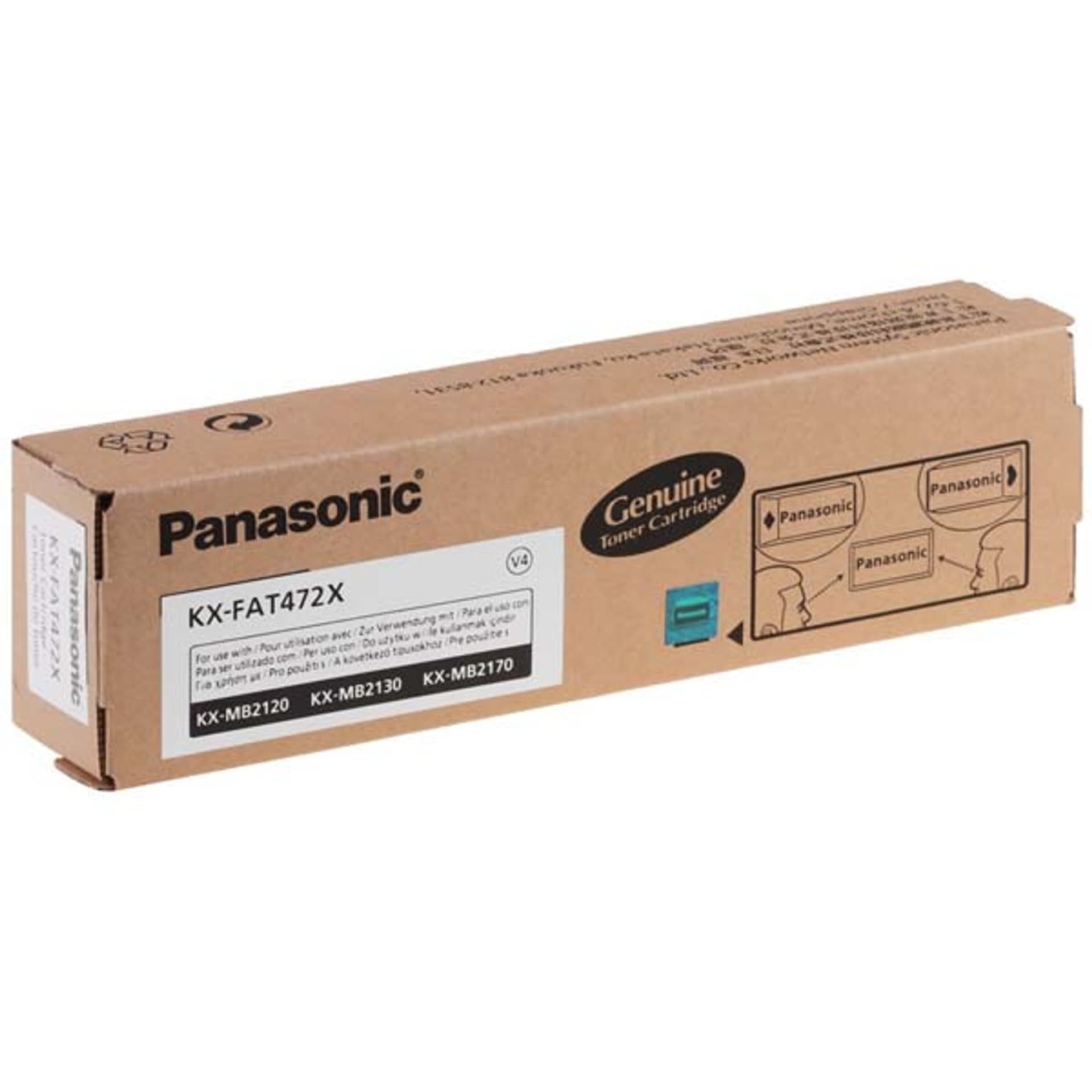 

Panasonic oryginalny toner KX-FAT472X, black, 2000s, Panasonic KX-MB2120, KX-MB2130, KX-MB2170, O