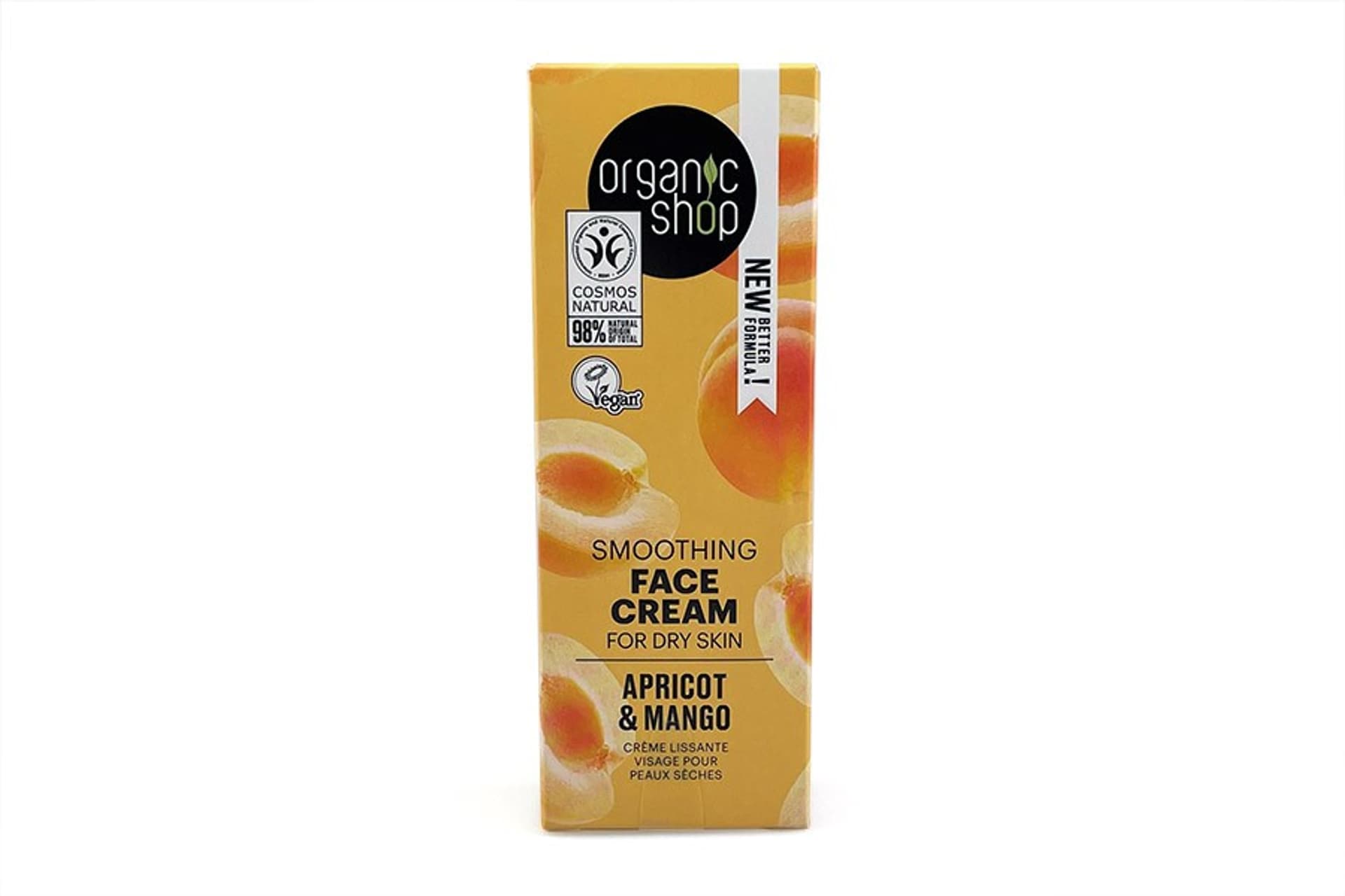 

Organic Shop OS Smoothing Face Cream for dry skin Apricot and Mango, 50 ml