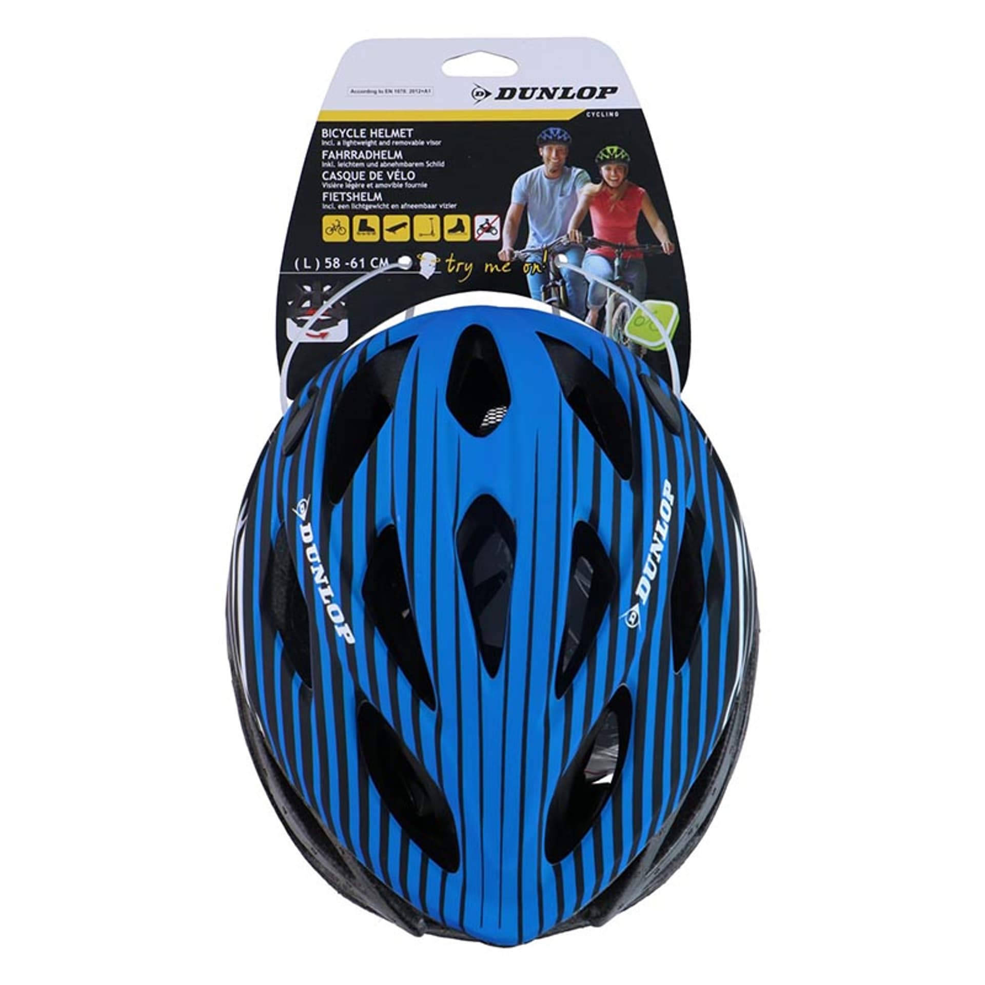 

Dunlop - Kask rowerowy MTB r. L (Niebieski)